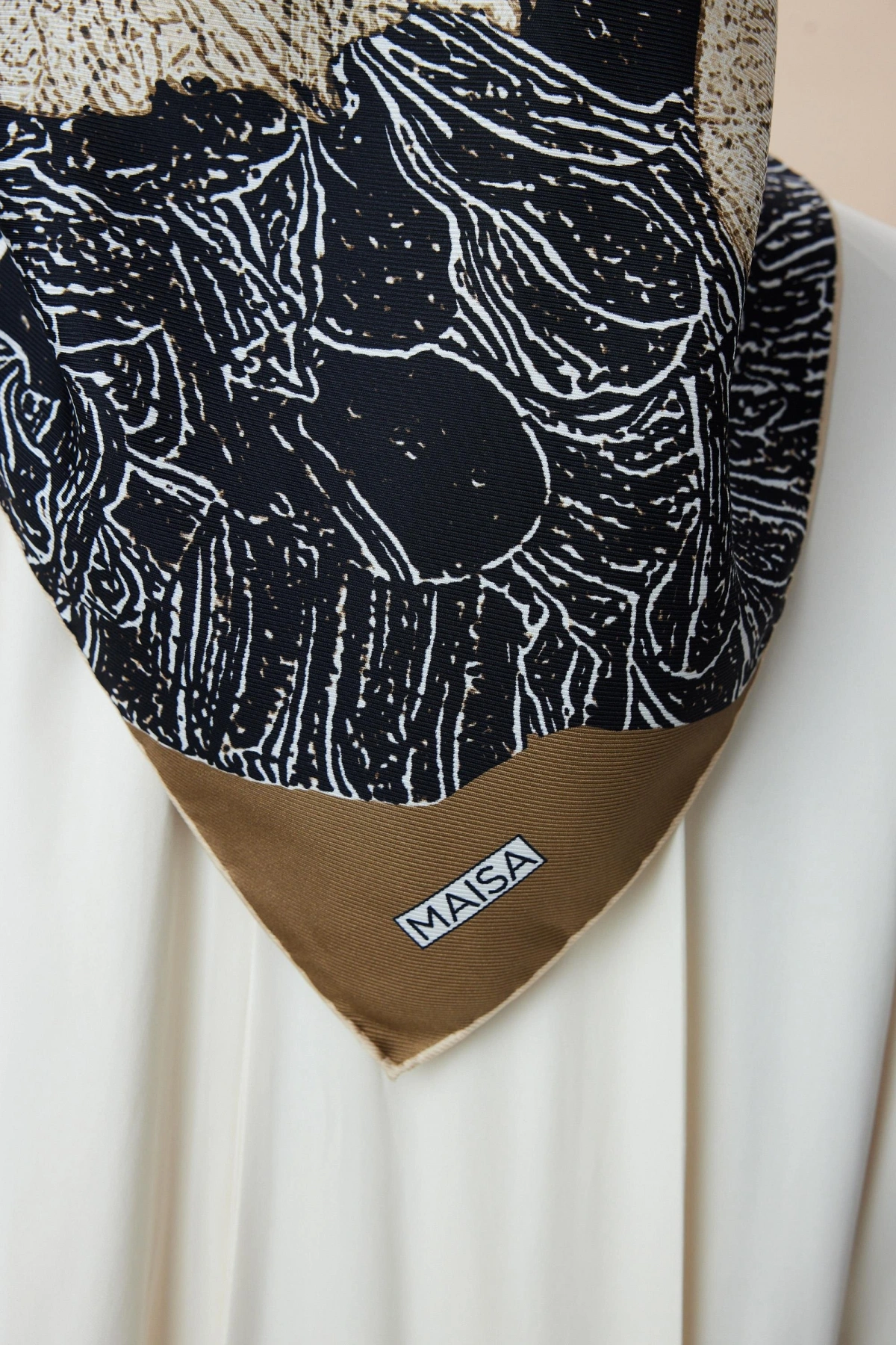 Maisa KÜN MULBERRY İPEK EŞARP 90*90 CM - HAKİ