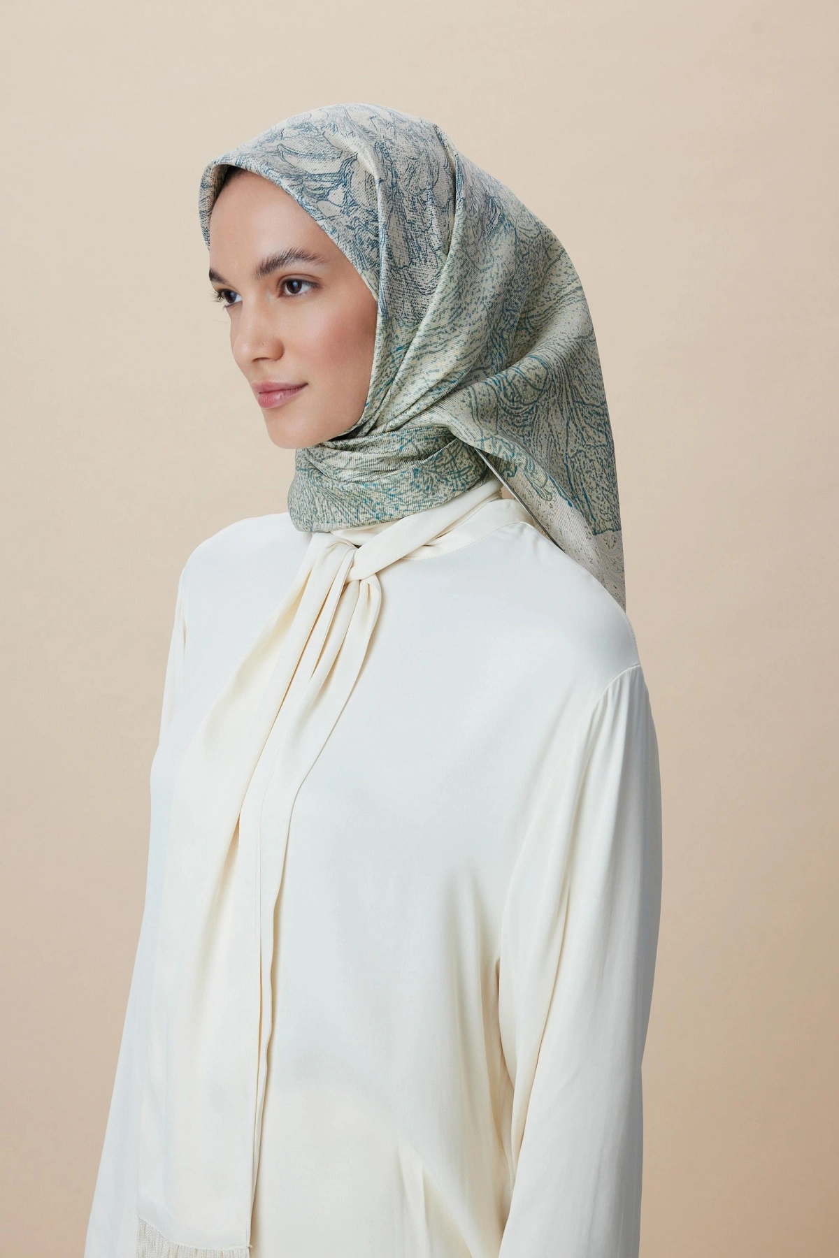 Maisa KÜN MULBERRY İPEK EŞARP 90*90 CM - YEŞİL