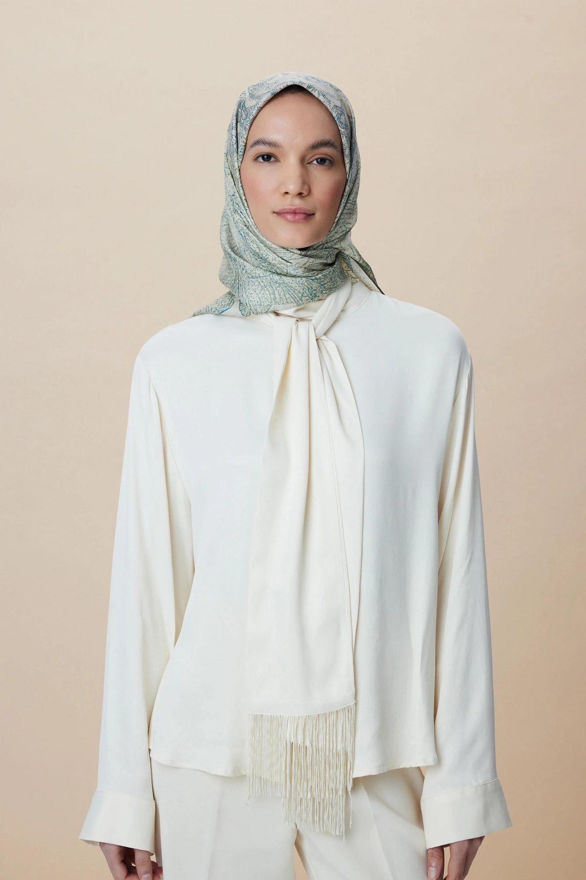 Maisa KÜN MULBERRY İPEK EŞARP 90*90 CM - YEŞİL