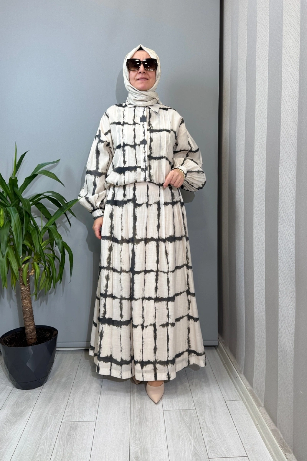 Clande Doğal Kumaş Takım Bej 2601-3013 (2015)