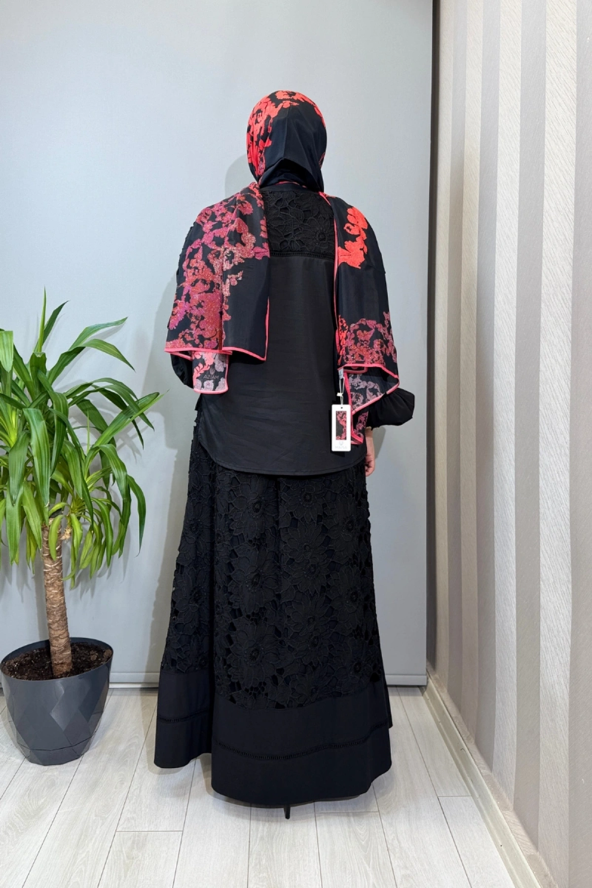 Clande Güpür Detaylı Takım Siyah 2601-3014 (2013)