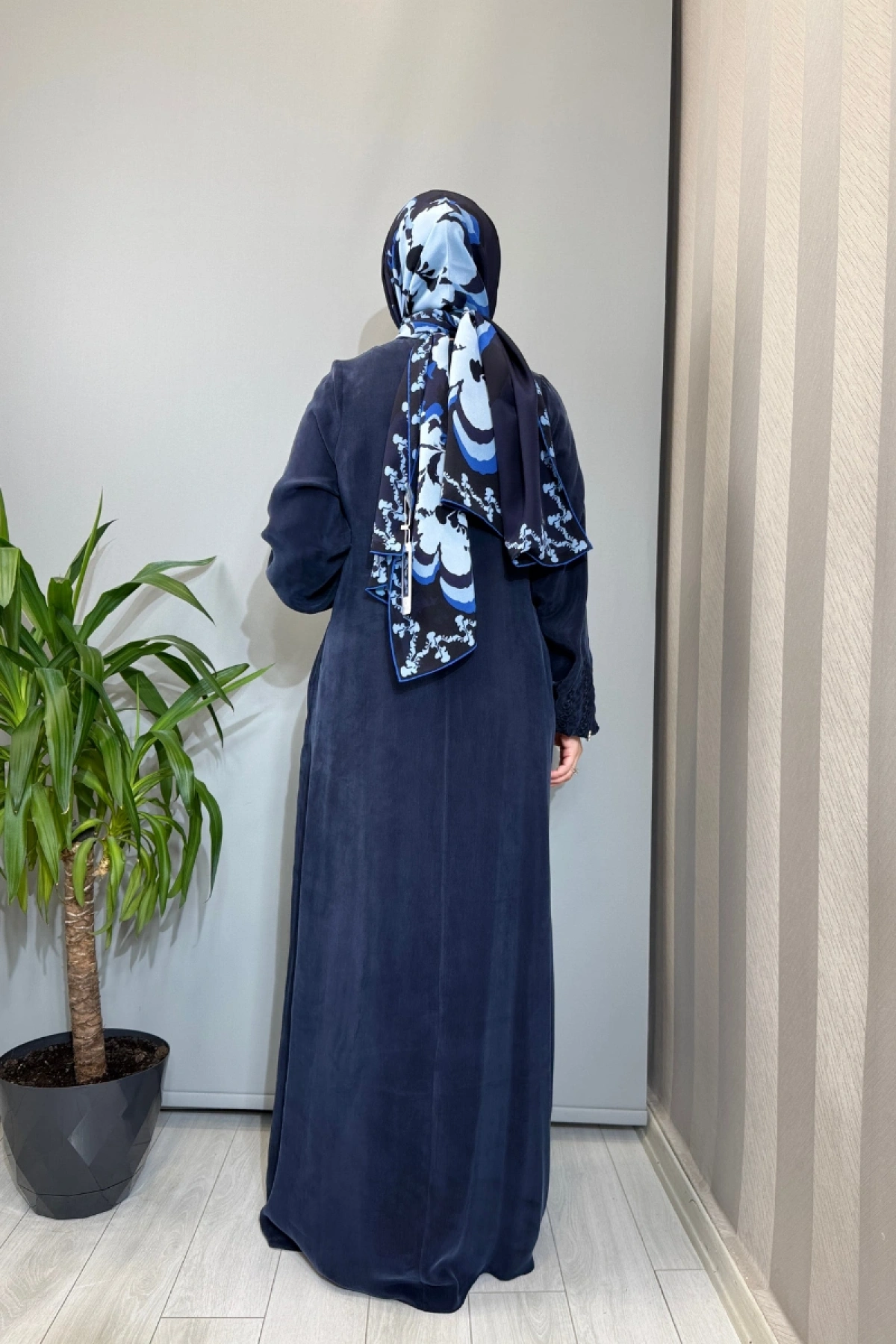 Miss Dalida Nakış Detaylı Elbise Lacivert T26Y-4015