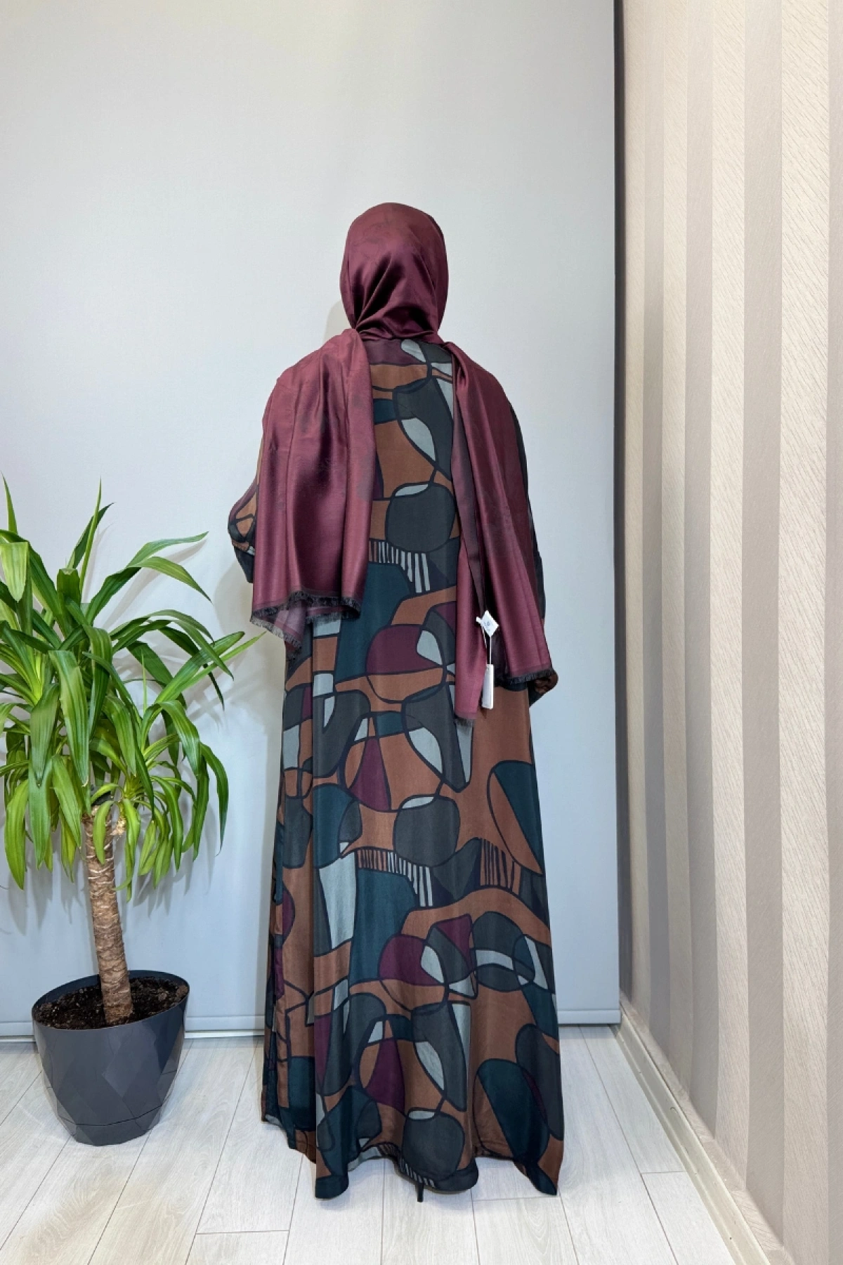 Misswhence Büyük Beden Cupro İpek Elbise Siyah V2576