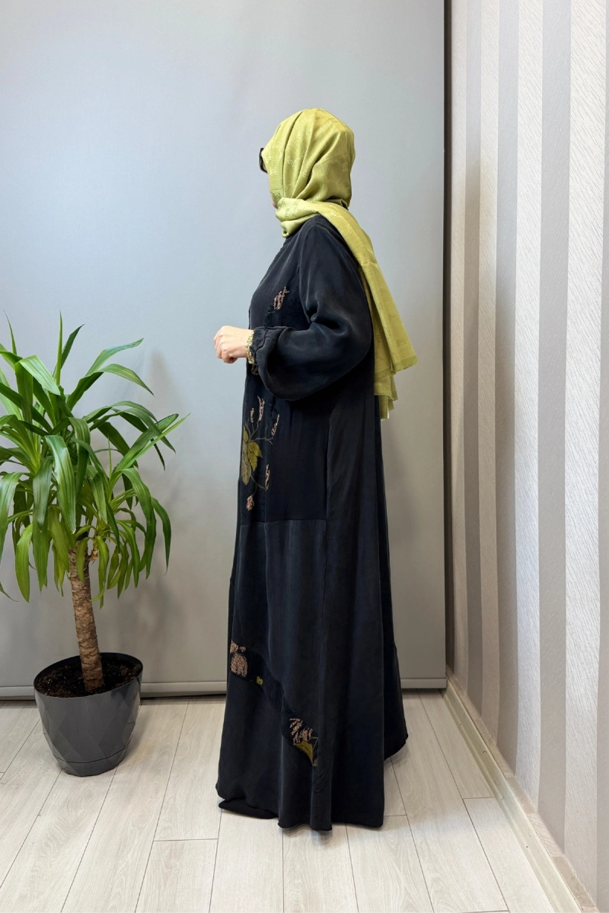 Misswhence Büyük Beden Cupro İpek Elbise Siyah V3310