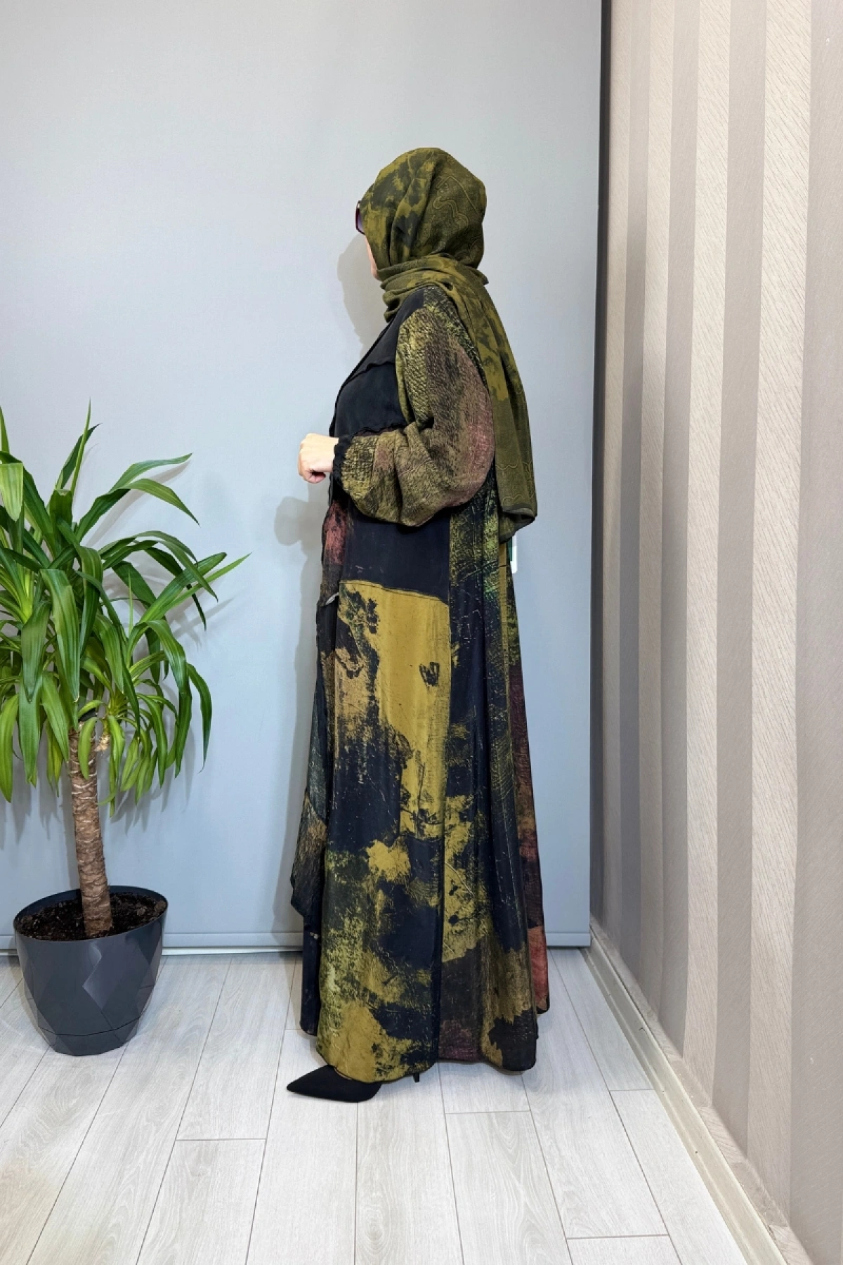 Misswhence Büyük Beden Cupro İpek Elbise Siyah V3350