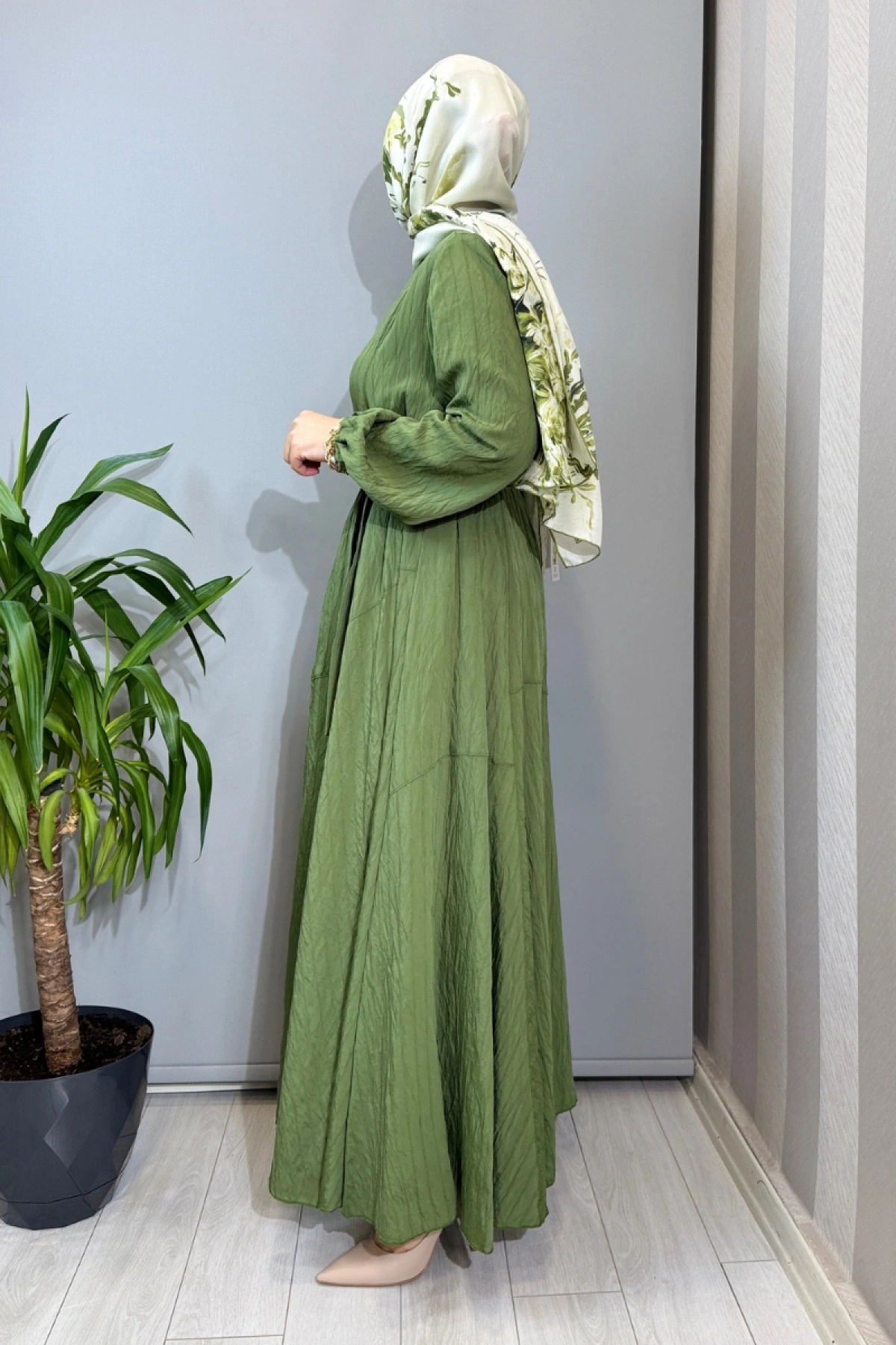 Misswhence Viscon Elbise Yeşil 39844