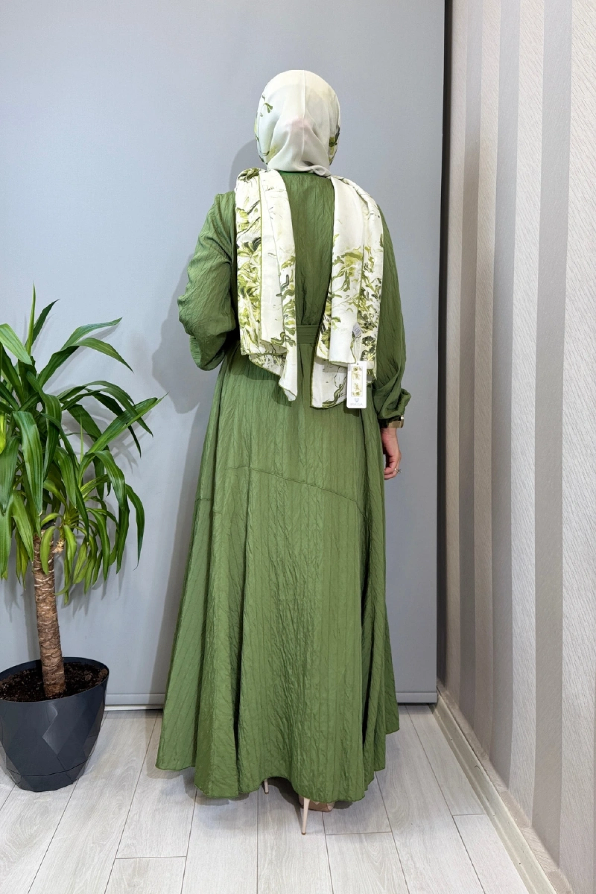 Misswhence Viscon Elbise Yeşil 39844