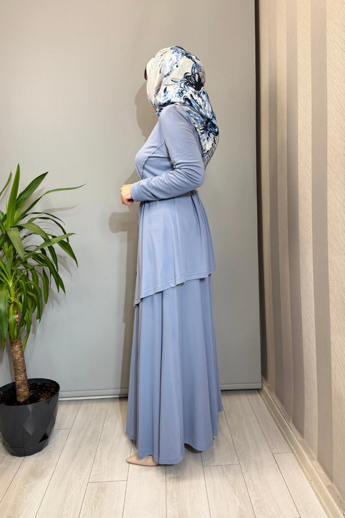 Almarwah Kemer Detaylı Takım Bebe Mavisi 202968