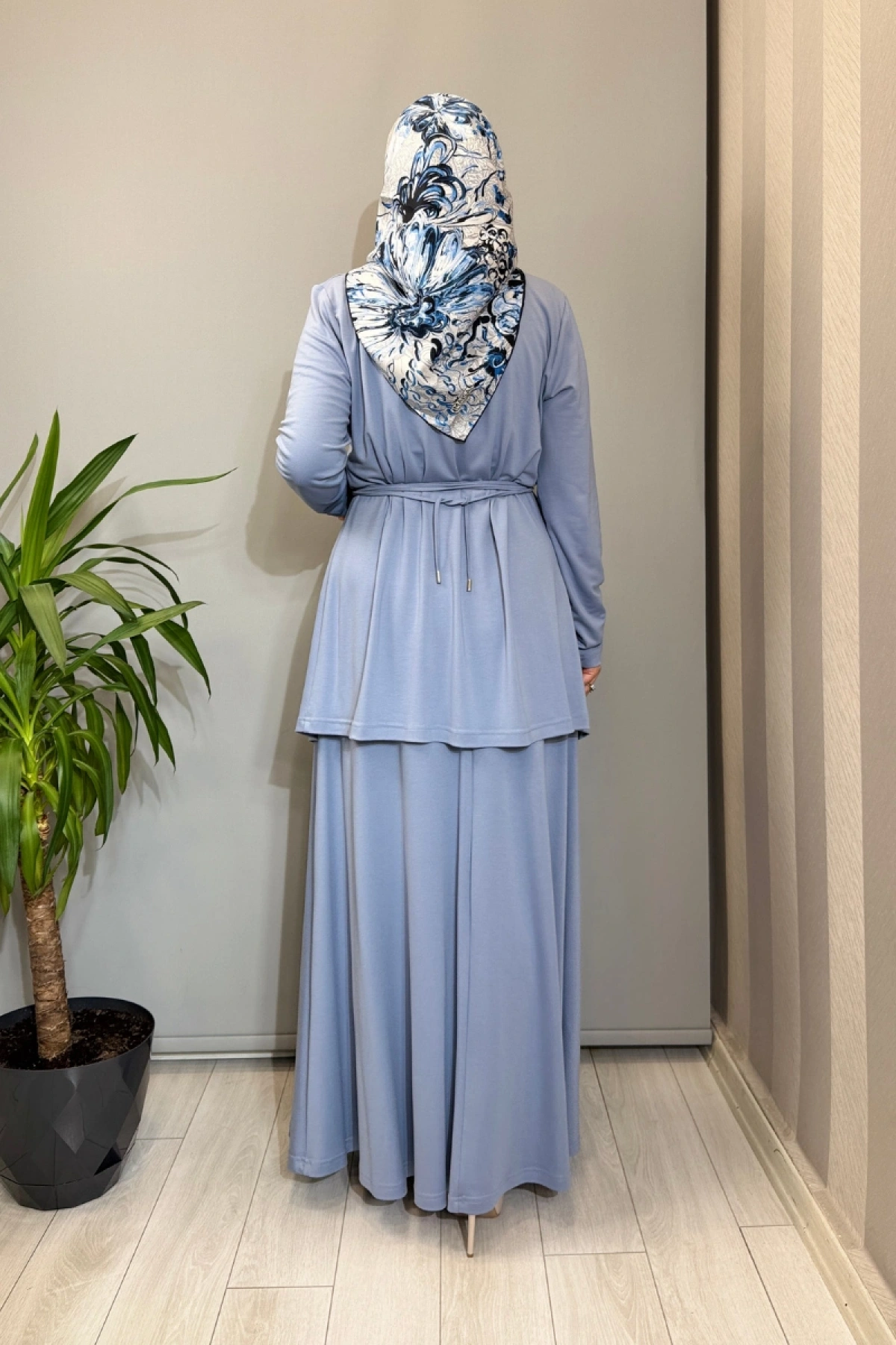 Almarwah Kemer Detaylı Takım Bebe Mavisi 202968