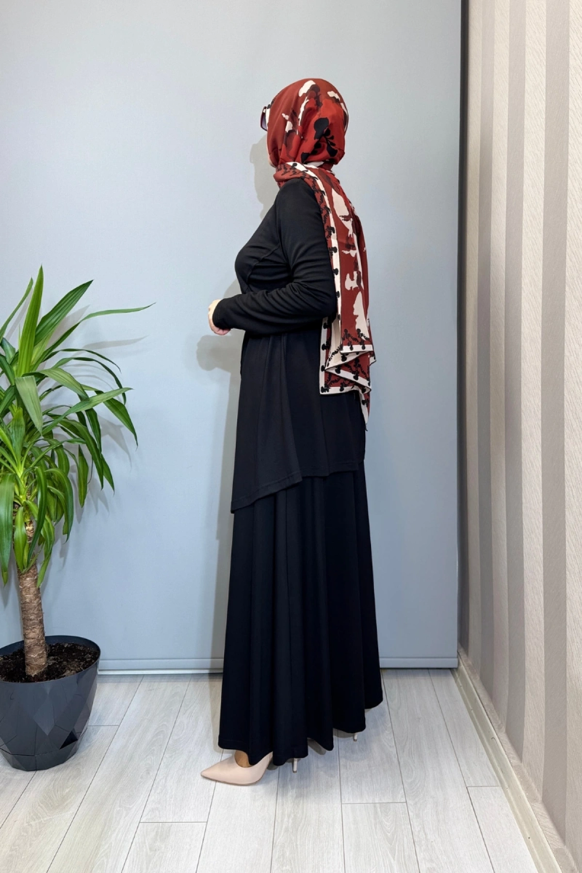 Almarwah Kemer Detaylı Takım Siyah 202968