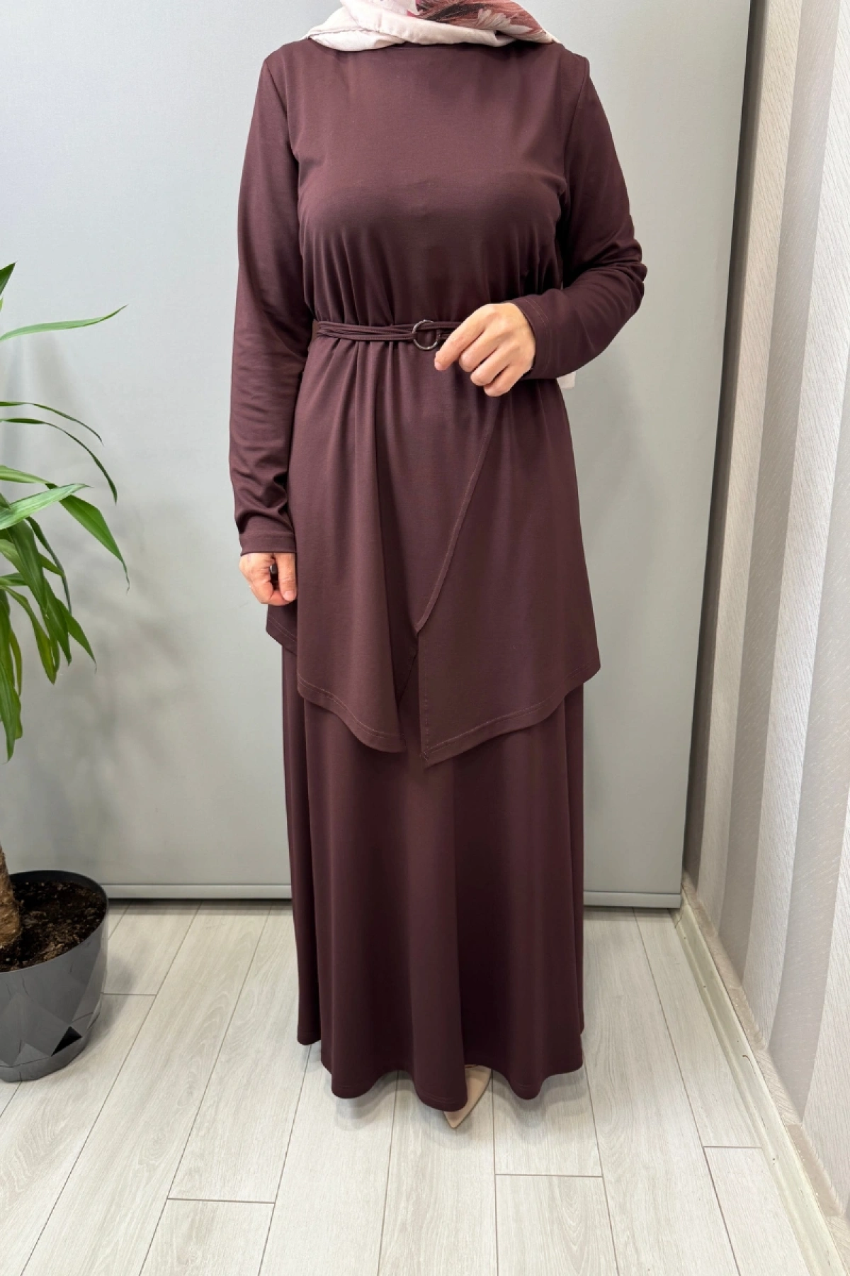 Almarwah Kemer Detaylı Takım Bordo 202968