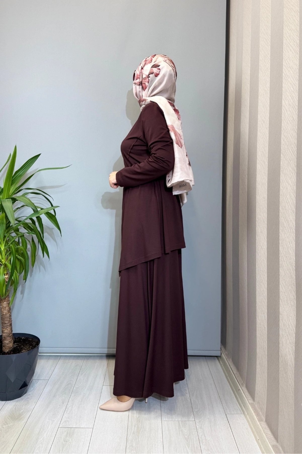 Almarwah Kemer Detaylı Takım Bordo 202968