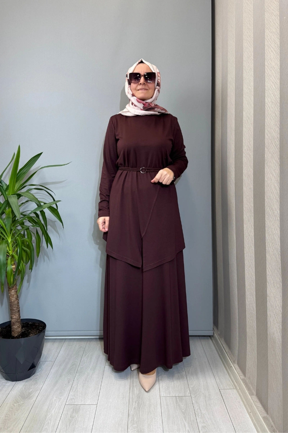 Almarwah Kemer Detaylı Takım Bordo 202968