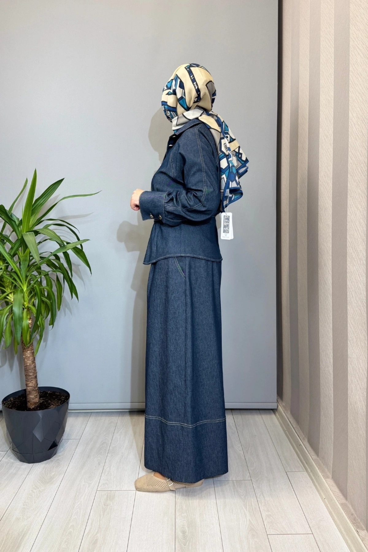 Ghisa Kemer Detaylı Kot Takım Lacivert 3610T9190