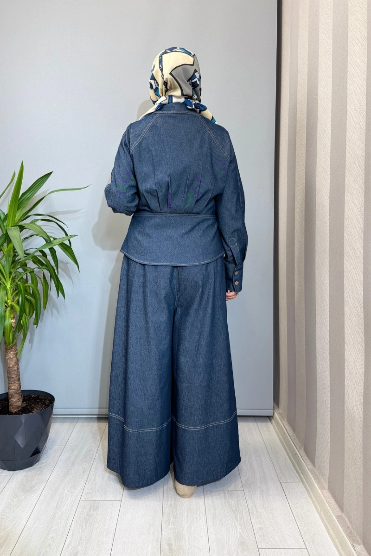 Ghisa Kemer Detaylı Kot Takım Lacivert 3610T9190