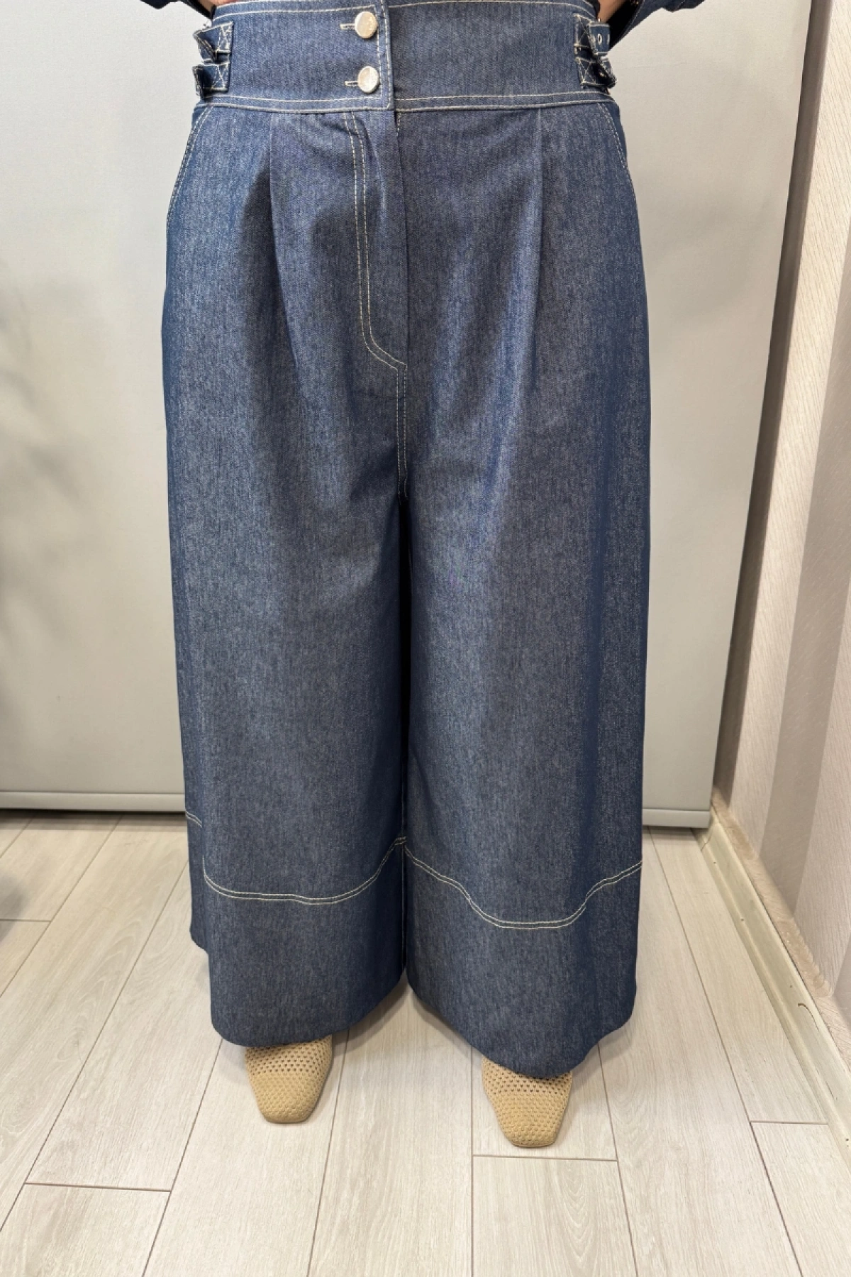 Ghisa Kemer Detaylı Kot Takım Lacivert 3610T9190