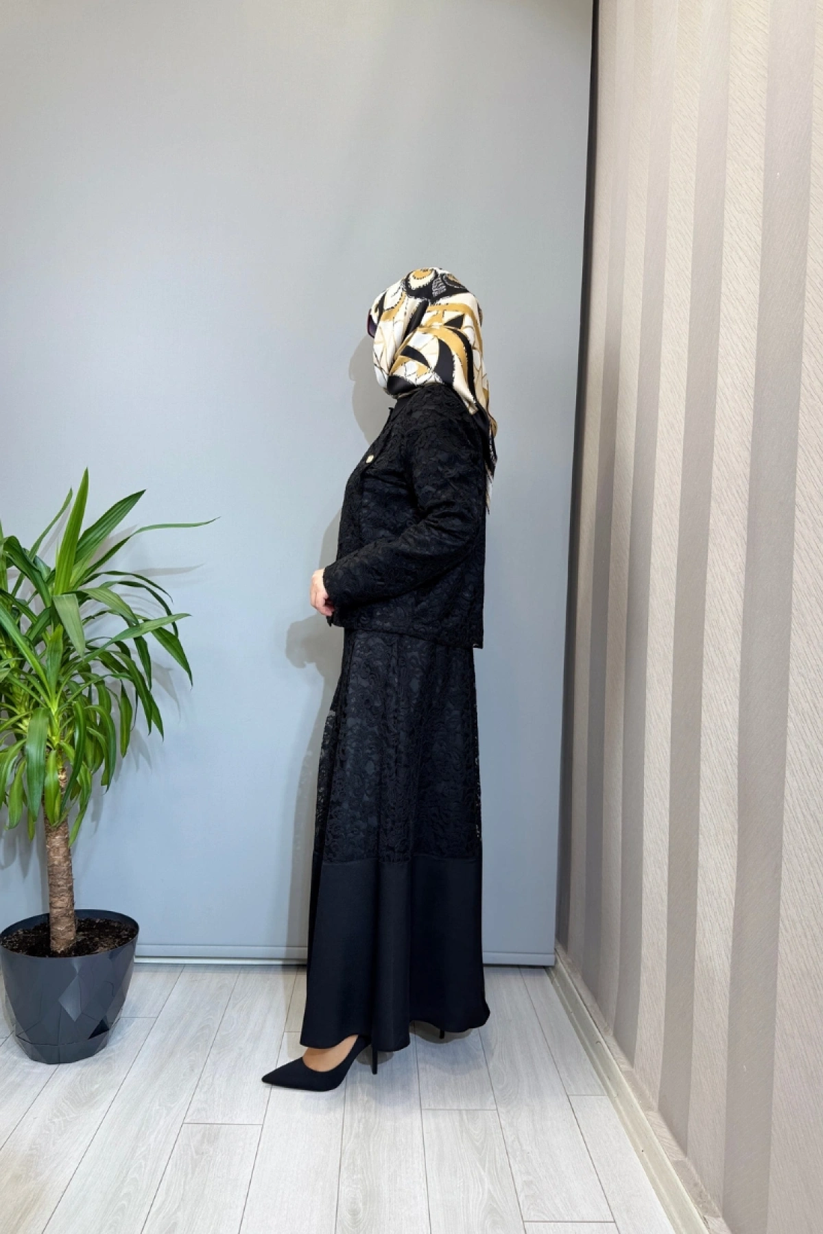 Ghisa Dantel Detaylı Detaylı Takım Siyah 3610T9275