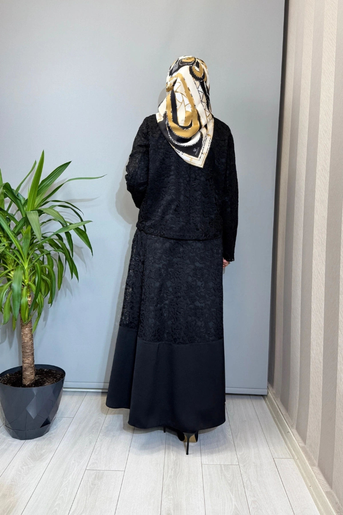 Ghisa Dantel Detaylı Detaylı Takım Siyah 3610T9275