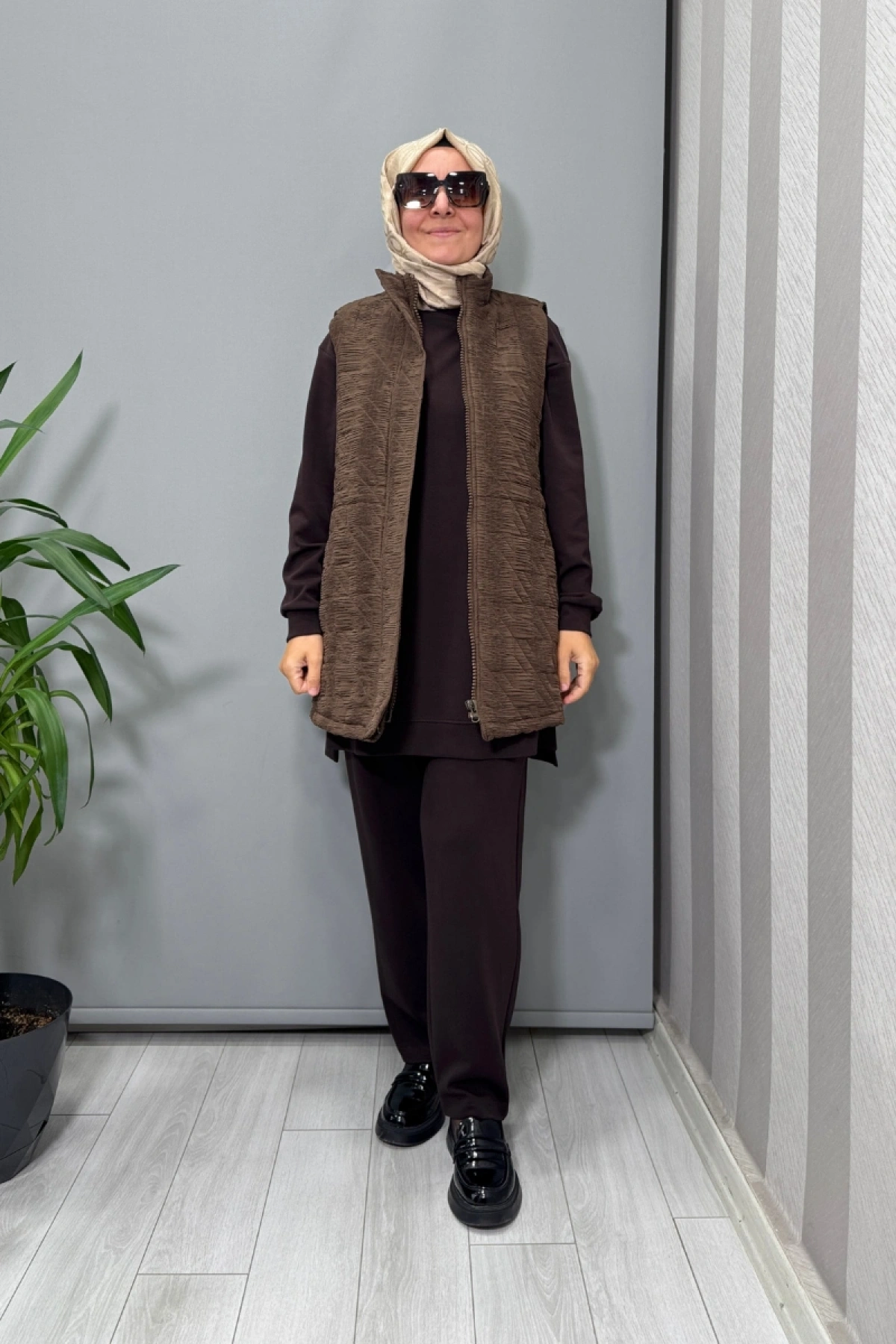 Almarwah 3lü Takım Kahve 202953