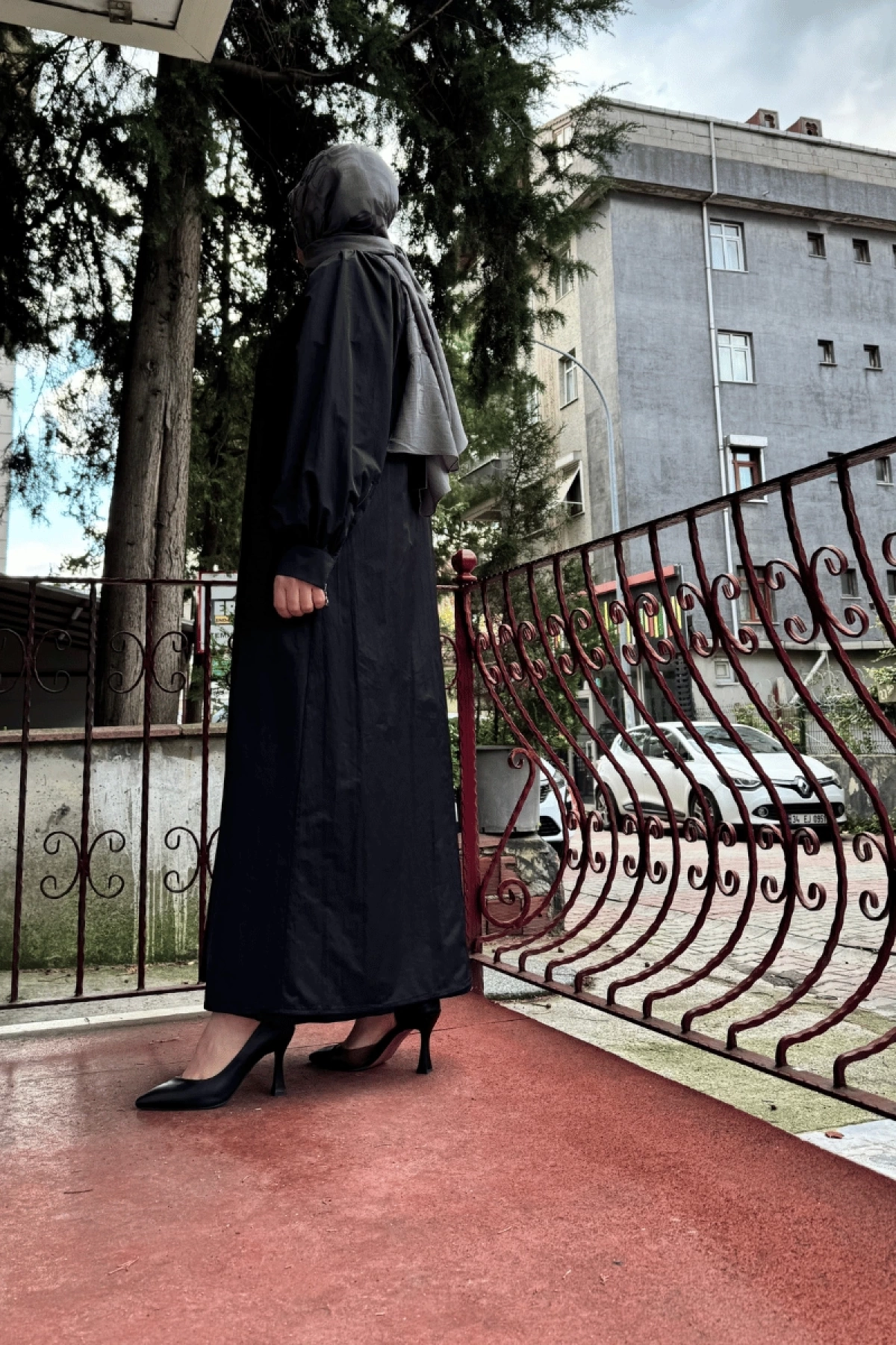 Almarwah Fermuarlı Tam Boy Kap Siyah 404902