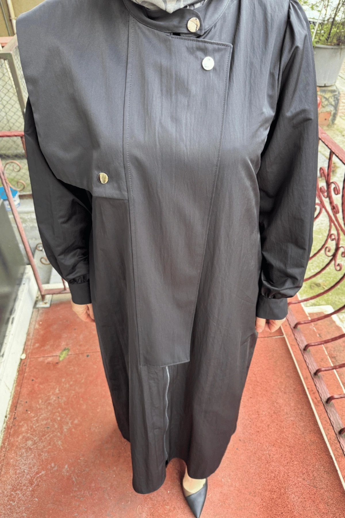 Almarwah Fermuarlı Tam Boy Kap Siyah 404902