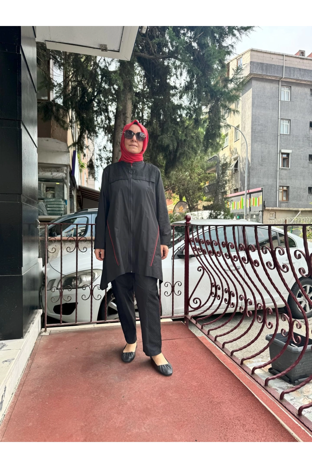 Almarwah File Detaylı Spor Takım Siyah 202642