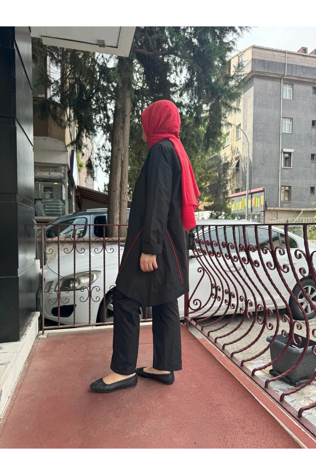 Almarwah File Detaylı Spor Takım Siyah 202642