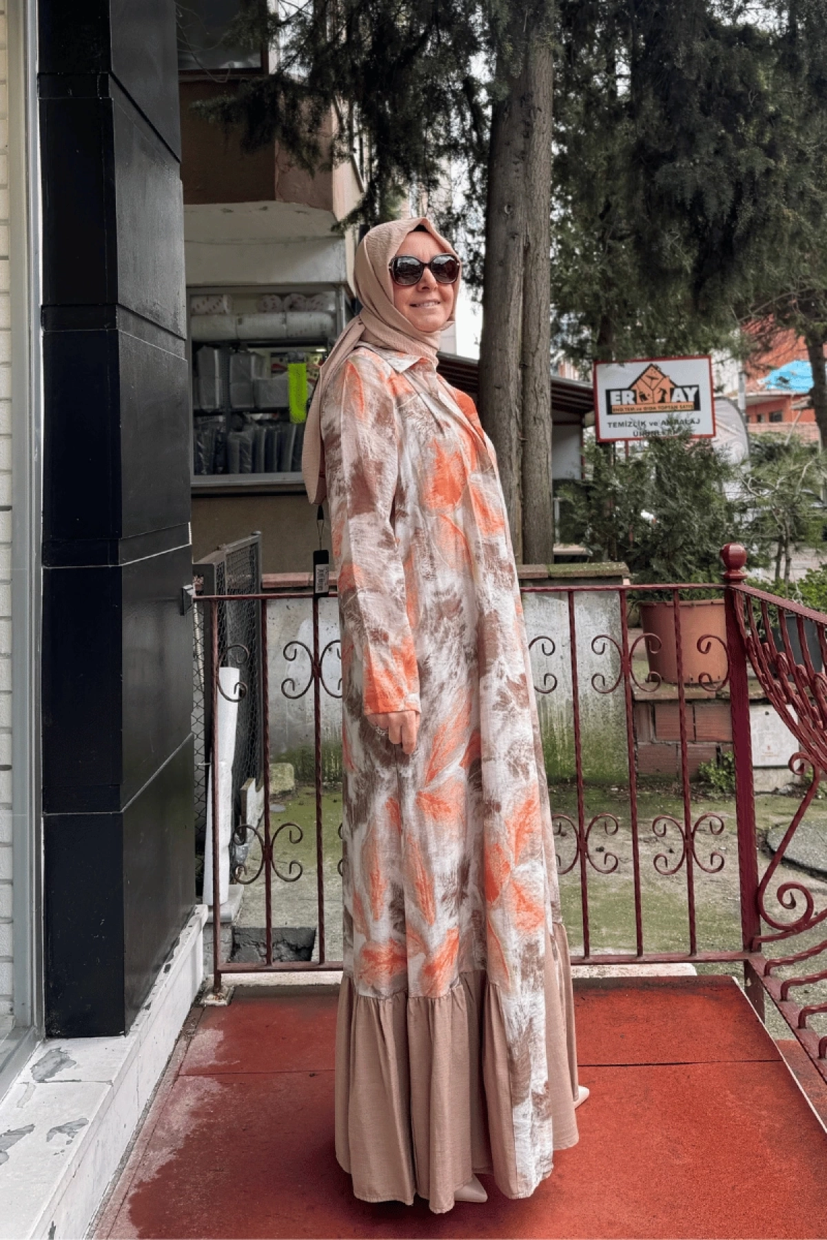 Almarwah İkili Elbise Kahverengi 202739