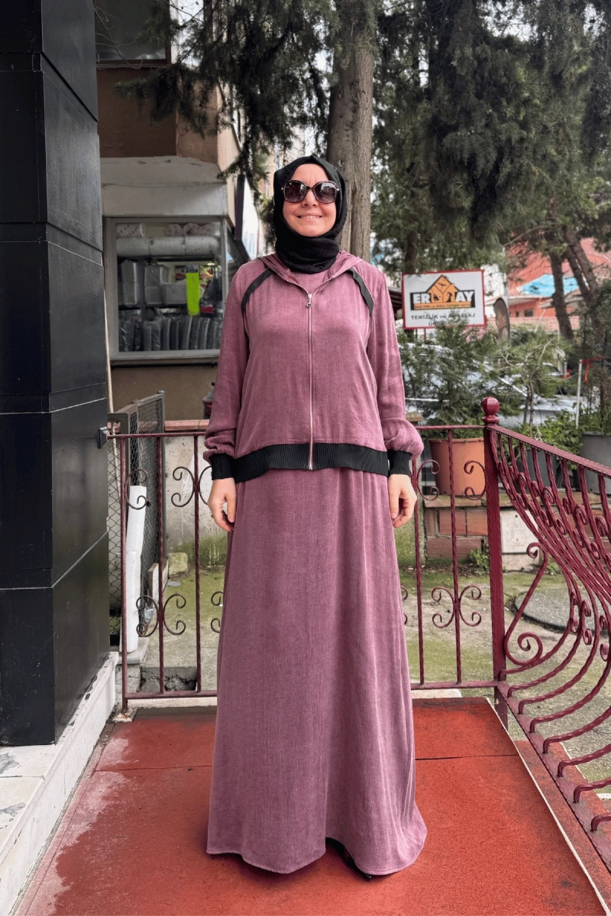 Almarwah İkili Elbise Mürdüm 202733