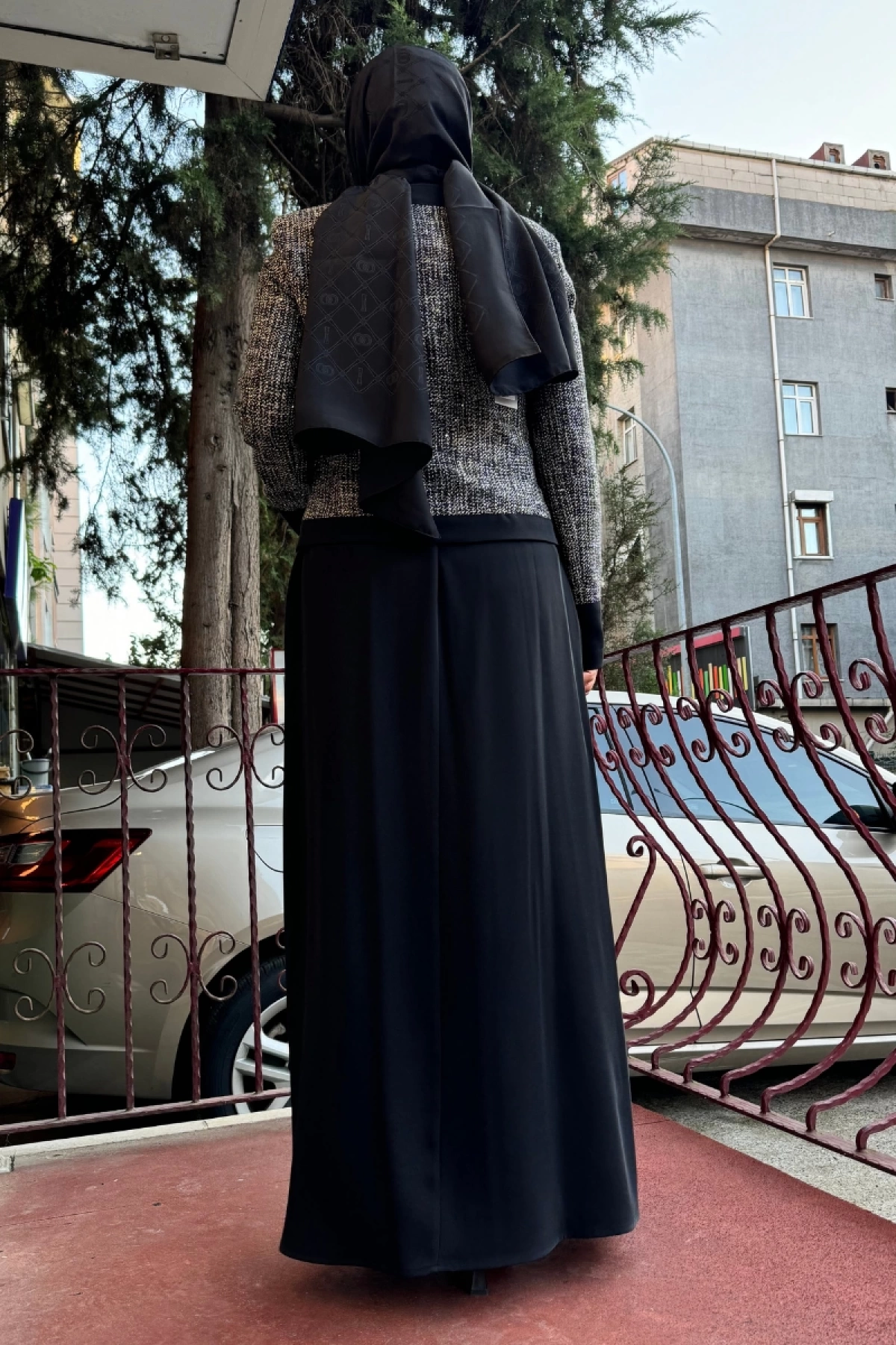 Almarwah Kolsuz Elbise Siyah 303783