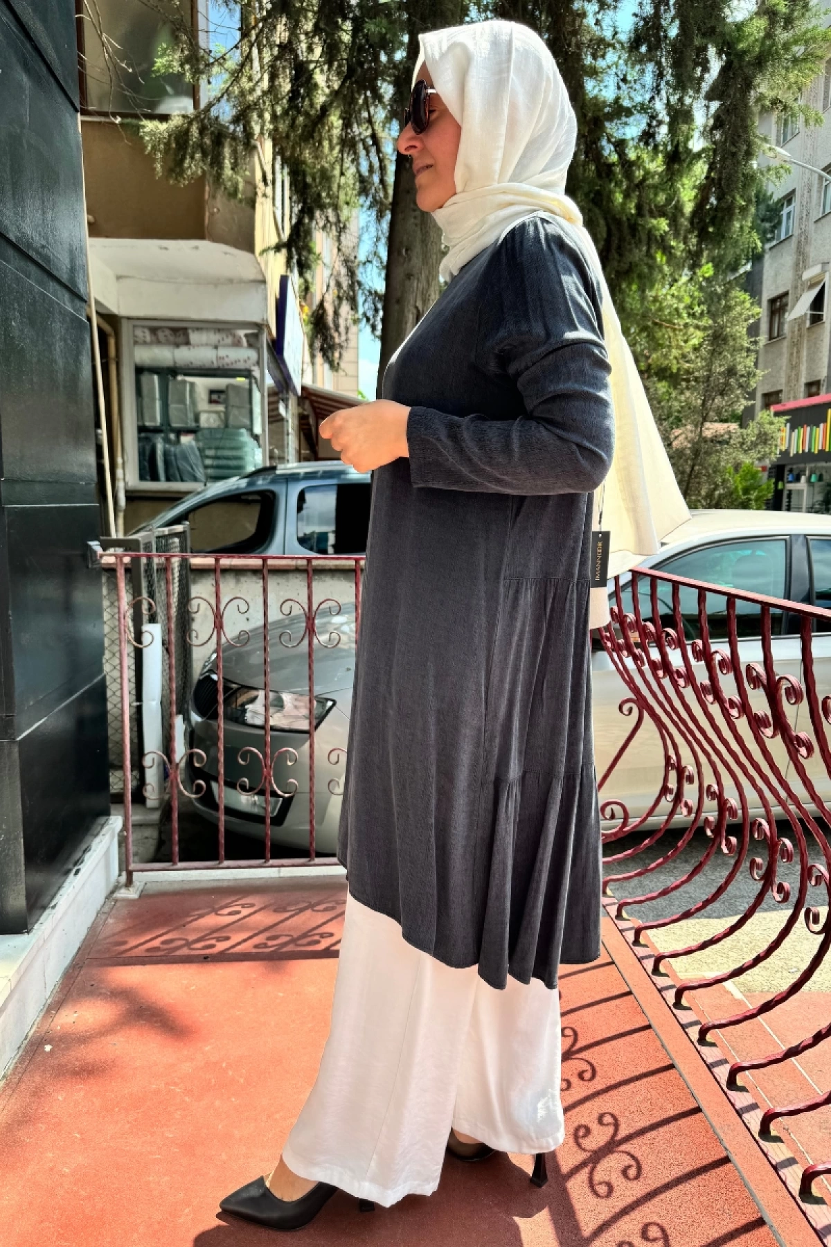 Almarwah Lyocell Basic Tunik Siyah 102174