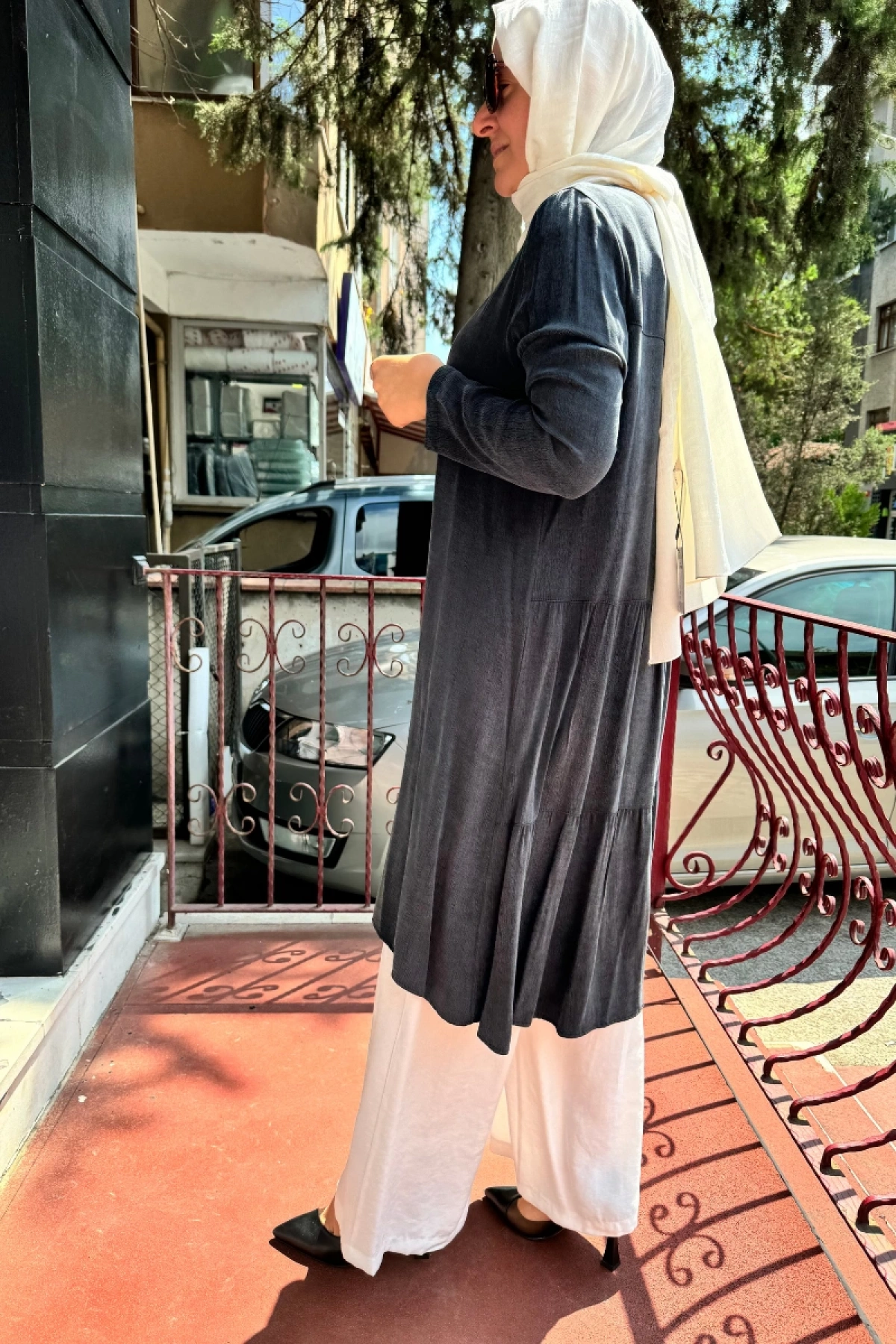 Almarwah Lyocell Basic Tunik Siyah 102174
