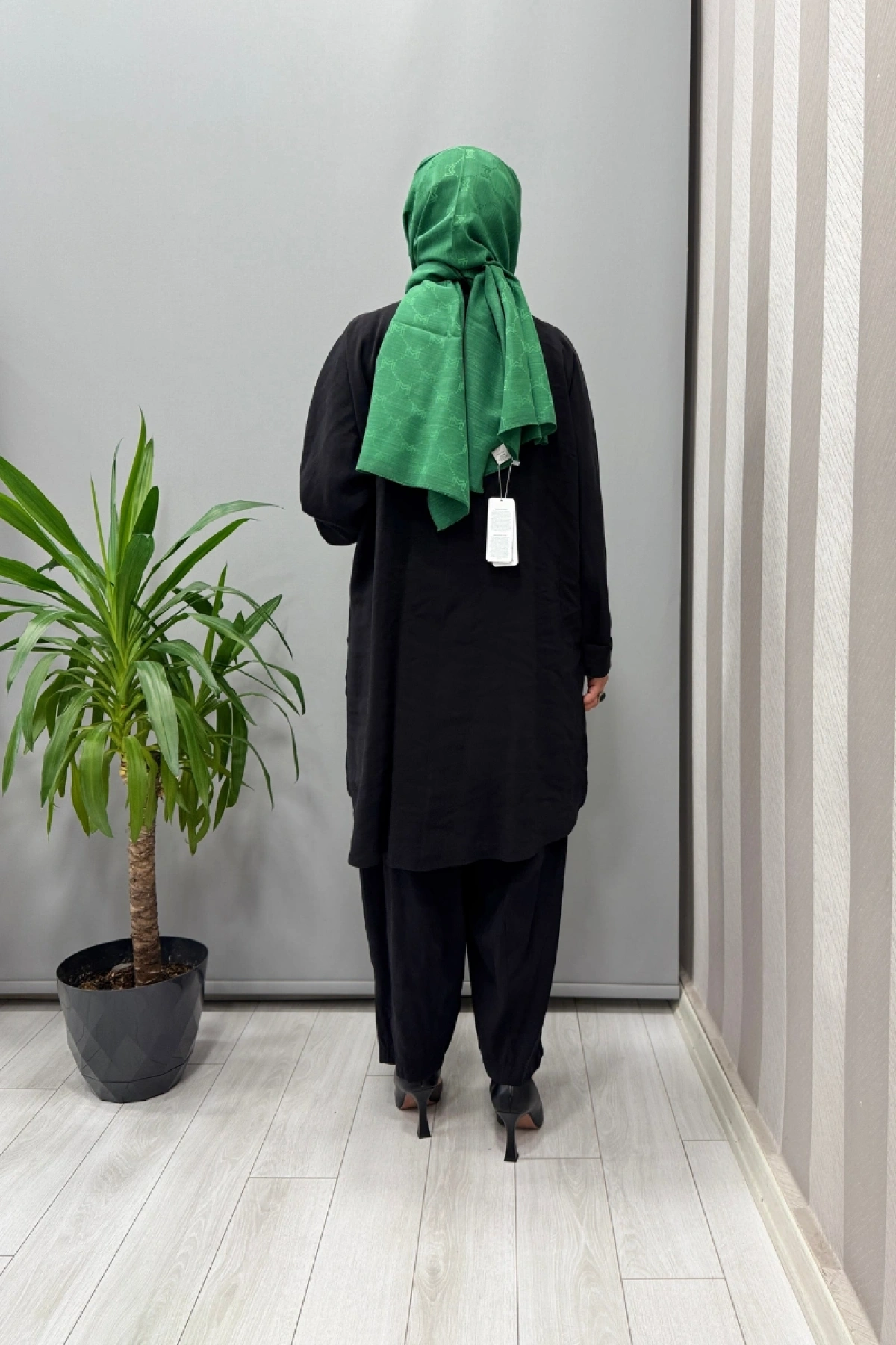 Almarwah Pantolon Tunik Takım Siyah 202873