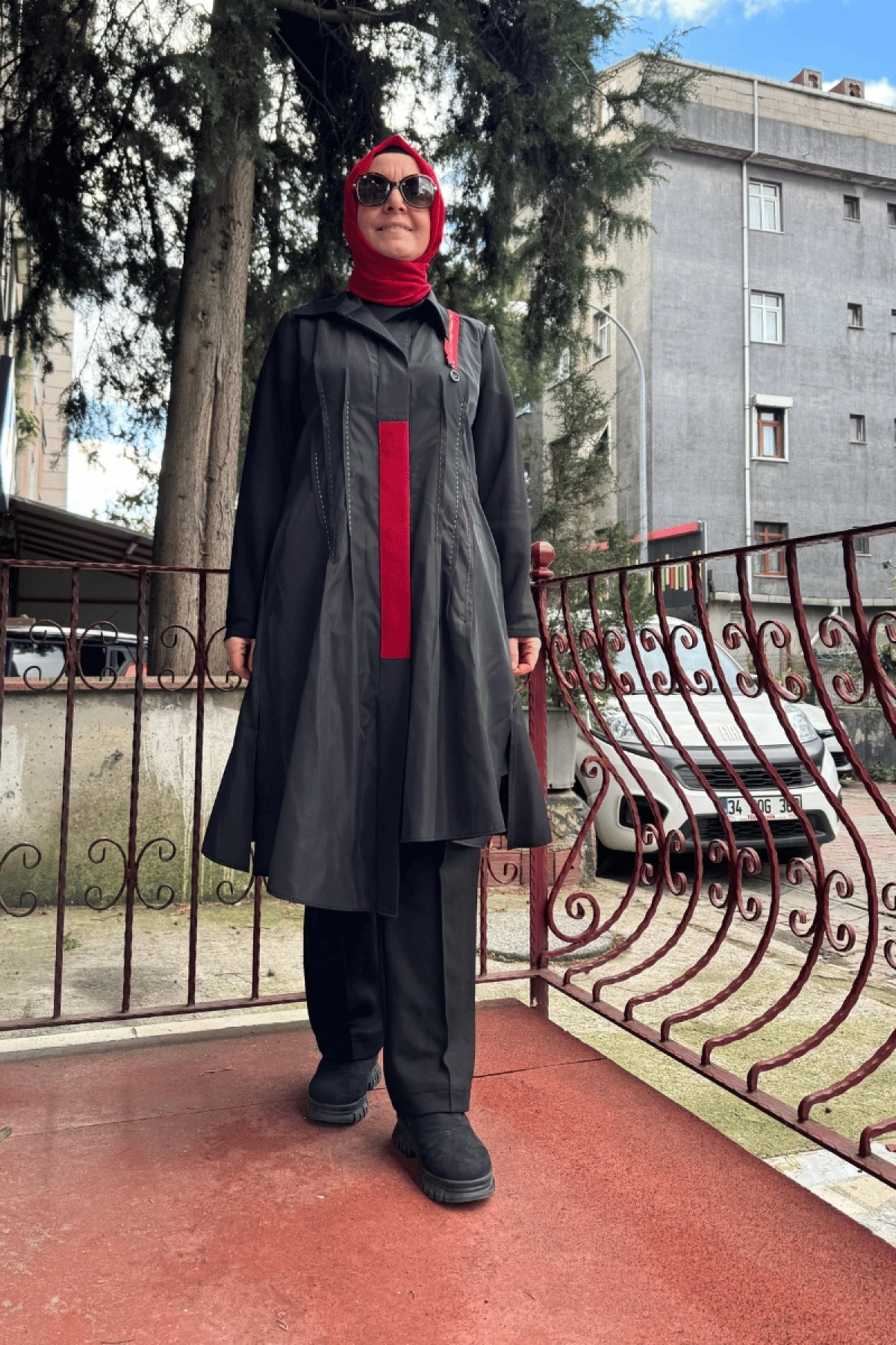 Almarwah Paraşüt Kumaş Spor Gömlek Siyah 101972