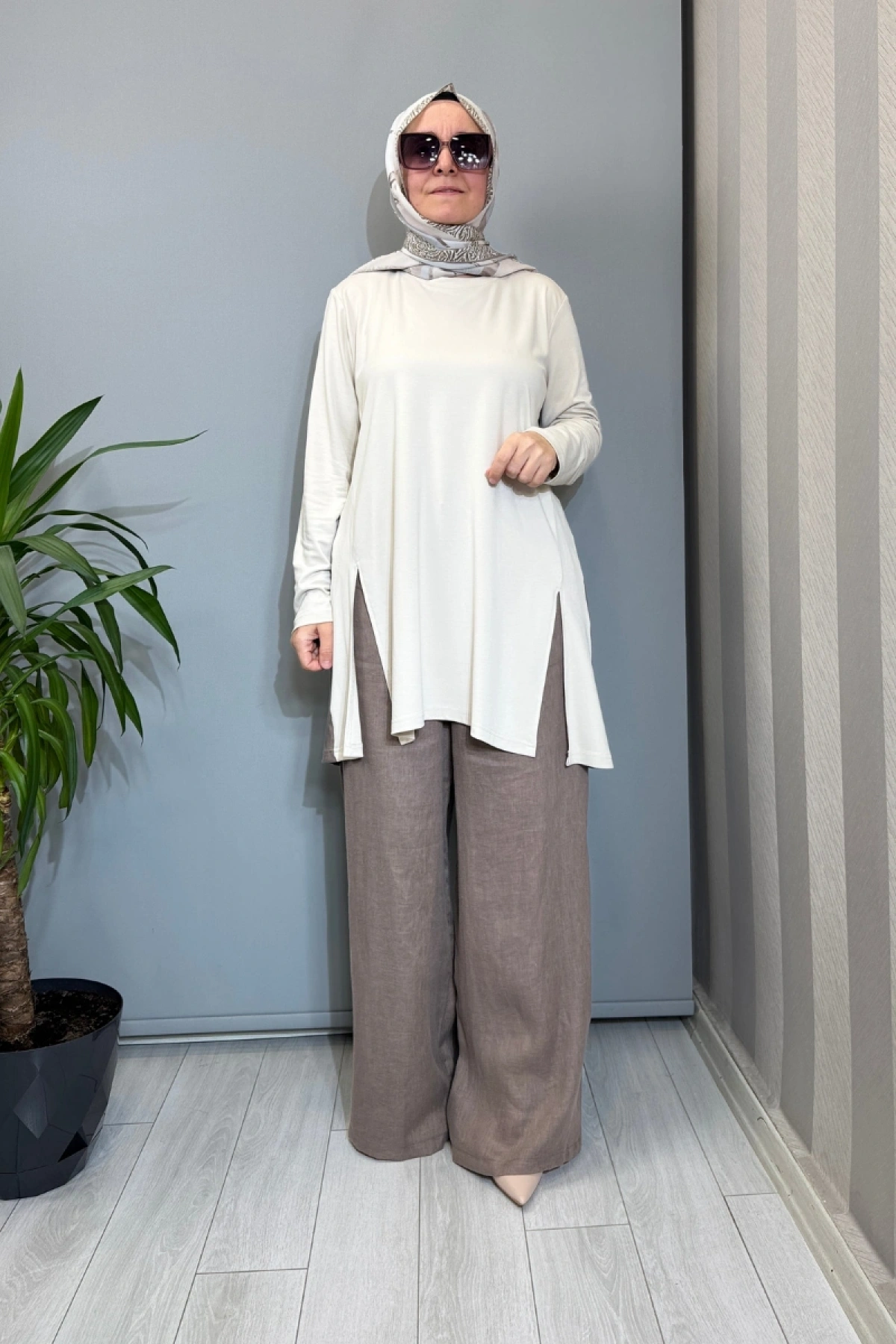 Almarwah Tunik Ekru 102260