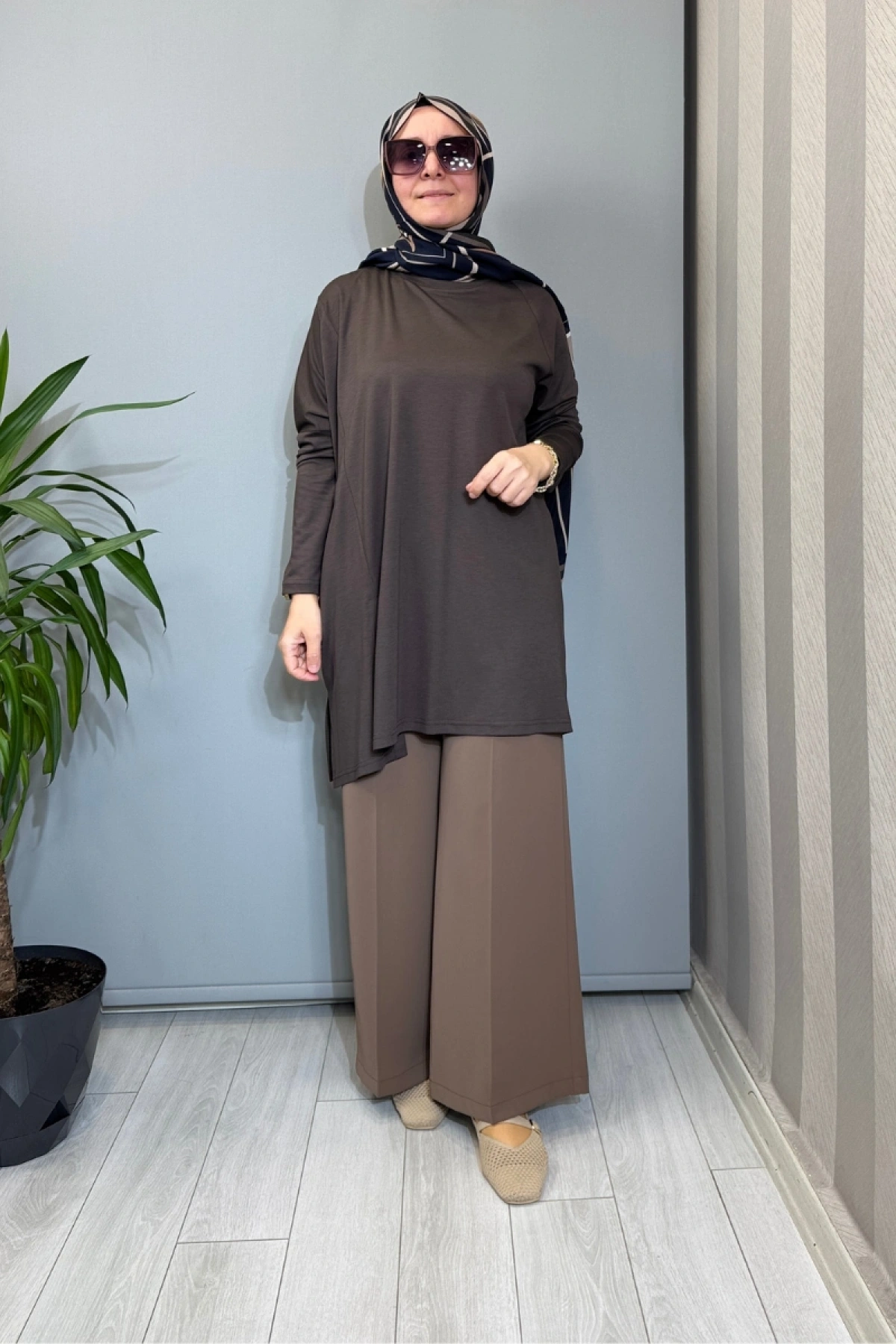 Almarwah Tunik Kahve 102227