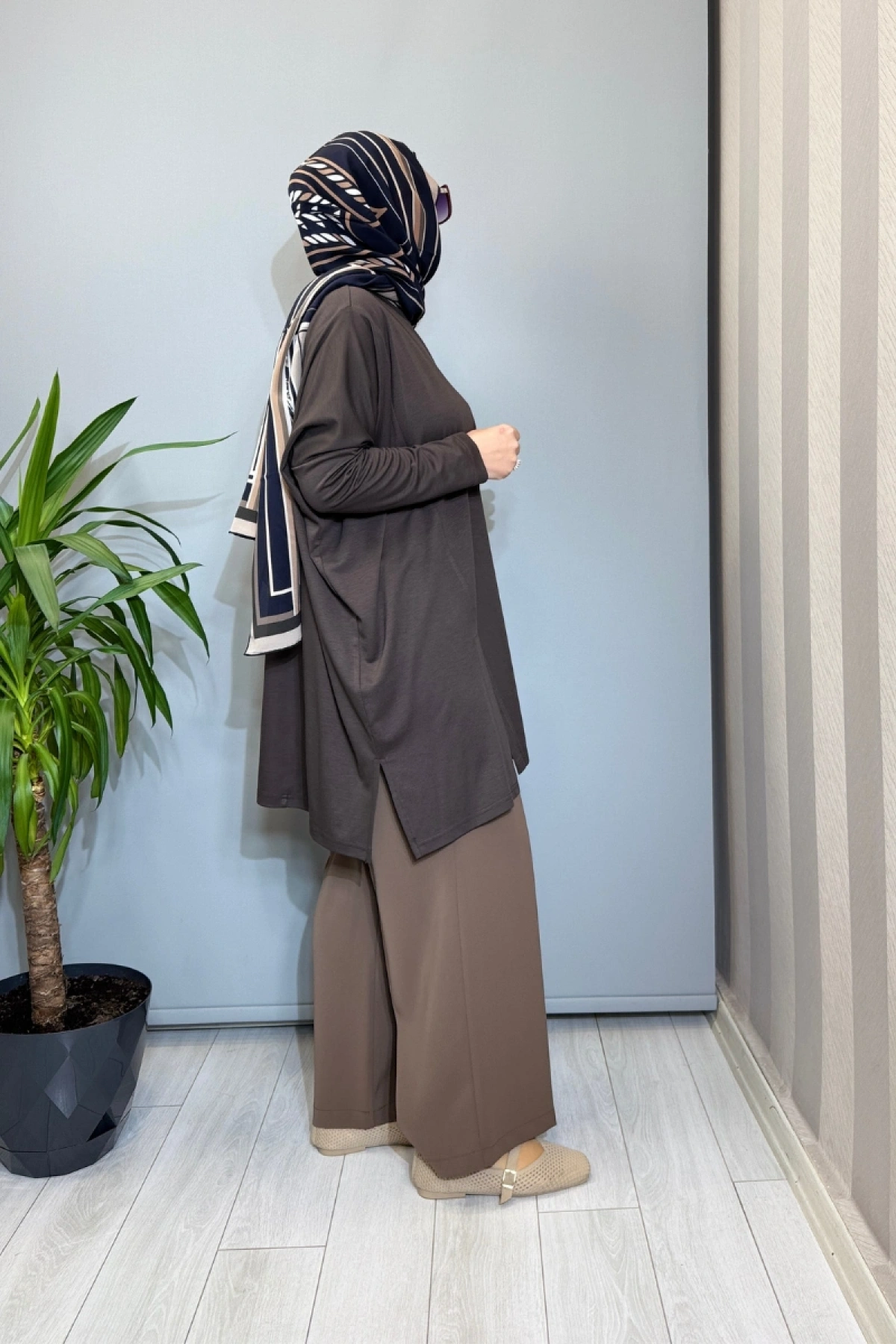 Almarwah Tunik Kahve 102227