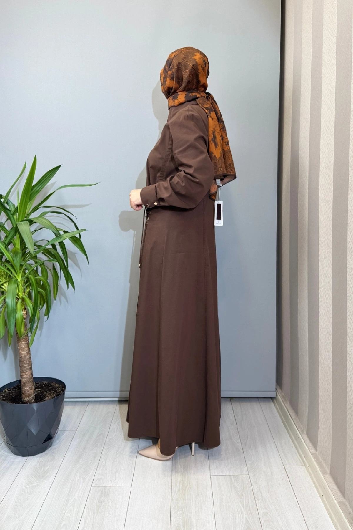 Clande Elbise Kahve 2601-5050