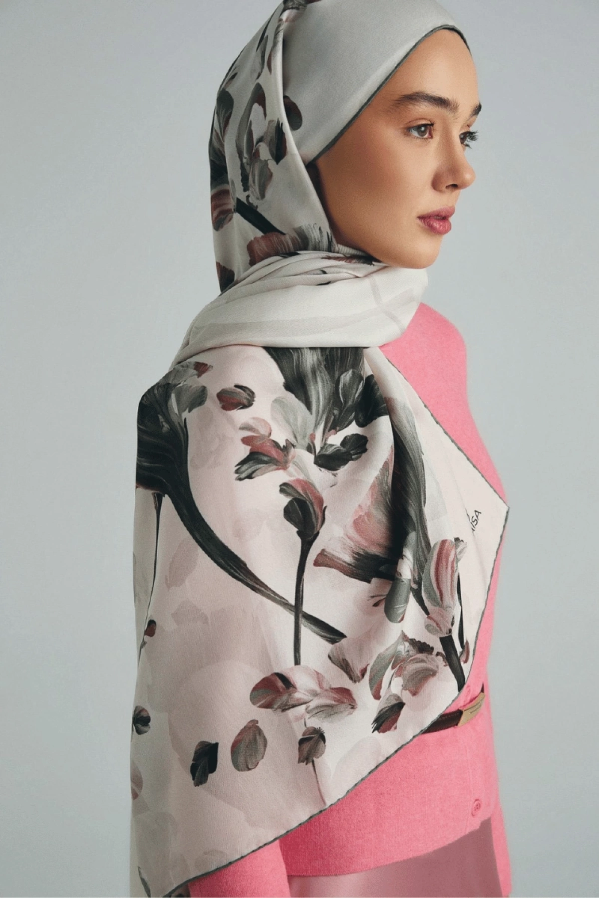 GEM PAMUK İPEK ŞAL 70*190 CM - BEJ