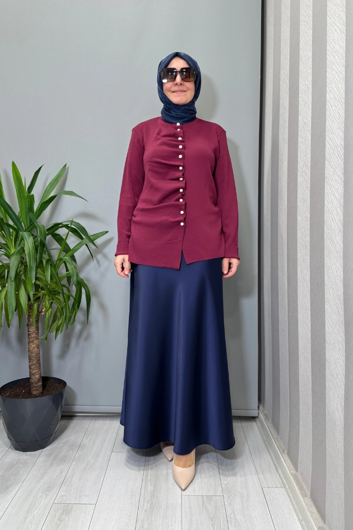 Ghisa Bluz Bordo 26KOBHRK3294