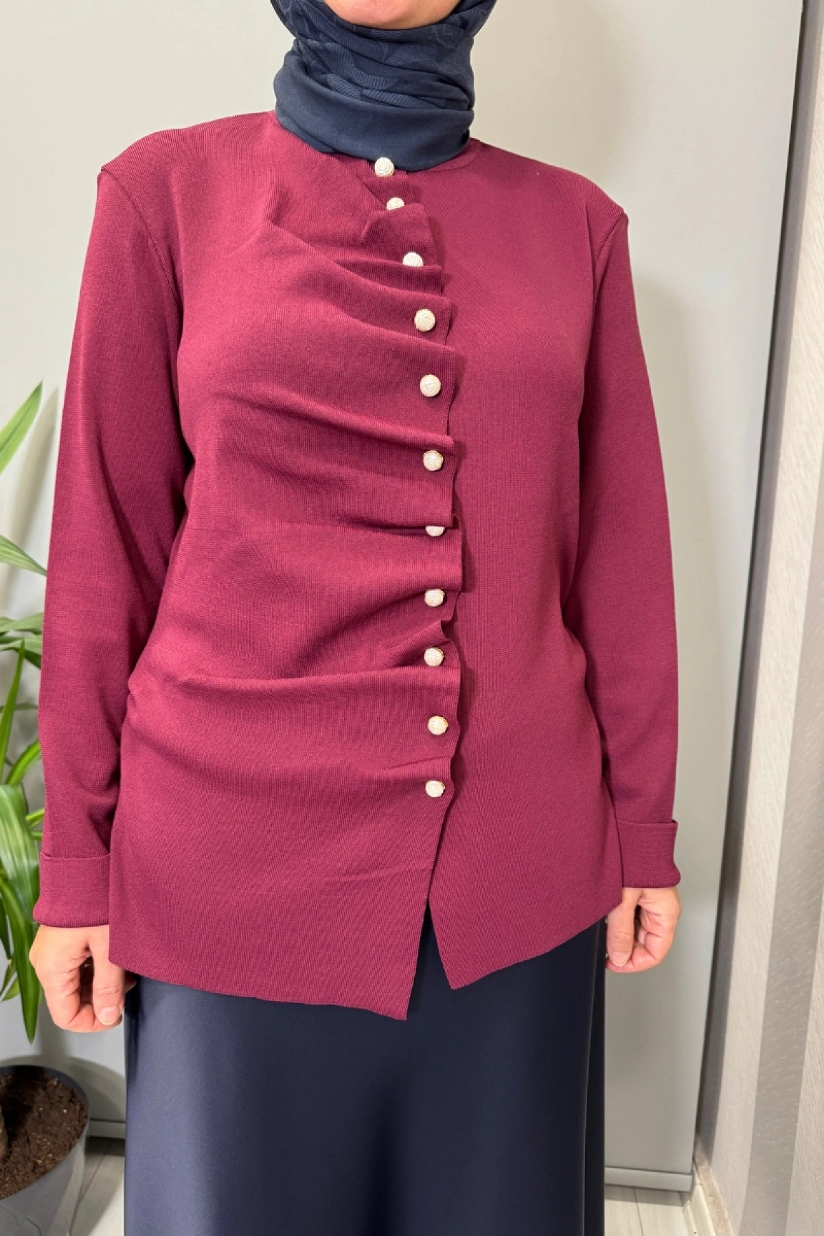 Ghisa Bluz Bordo 26KOBHRK3294