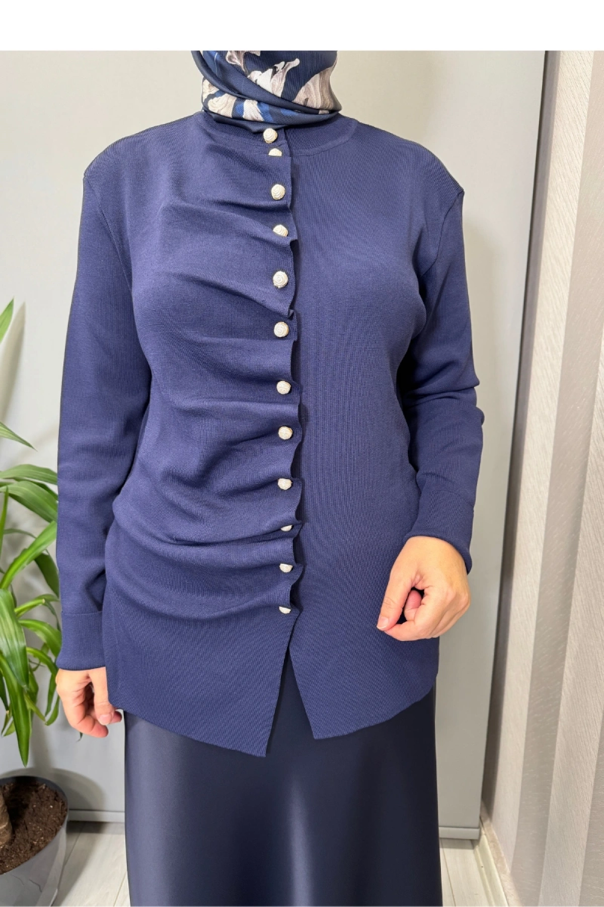 Ghisa Bluz Lacivert 26KOBHRK3294