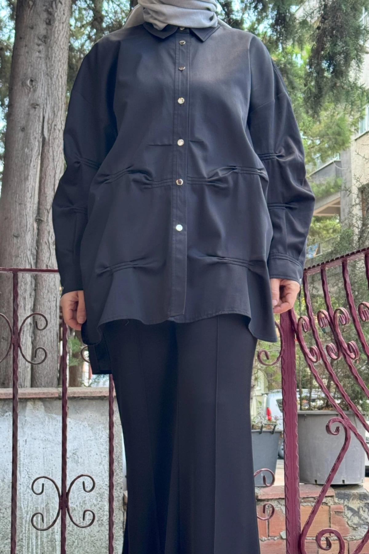 Ghisa Gömlek Tunik Siyah 5KGSTNK4703