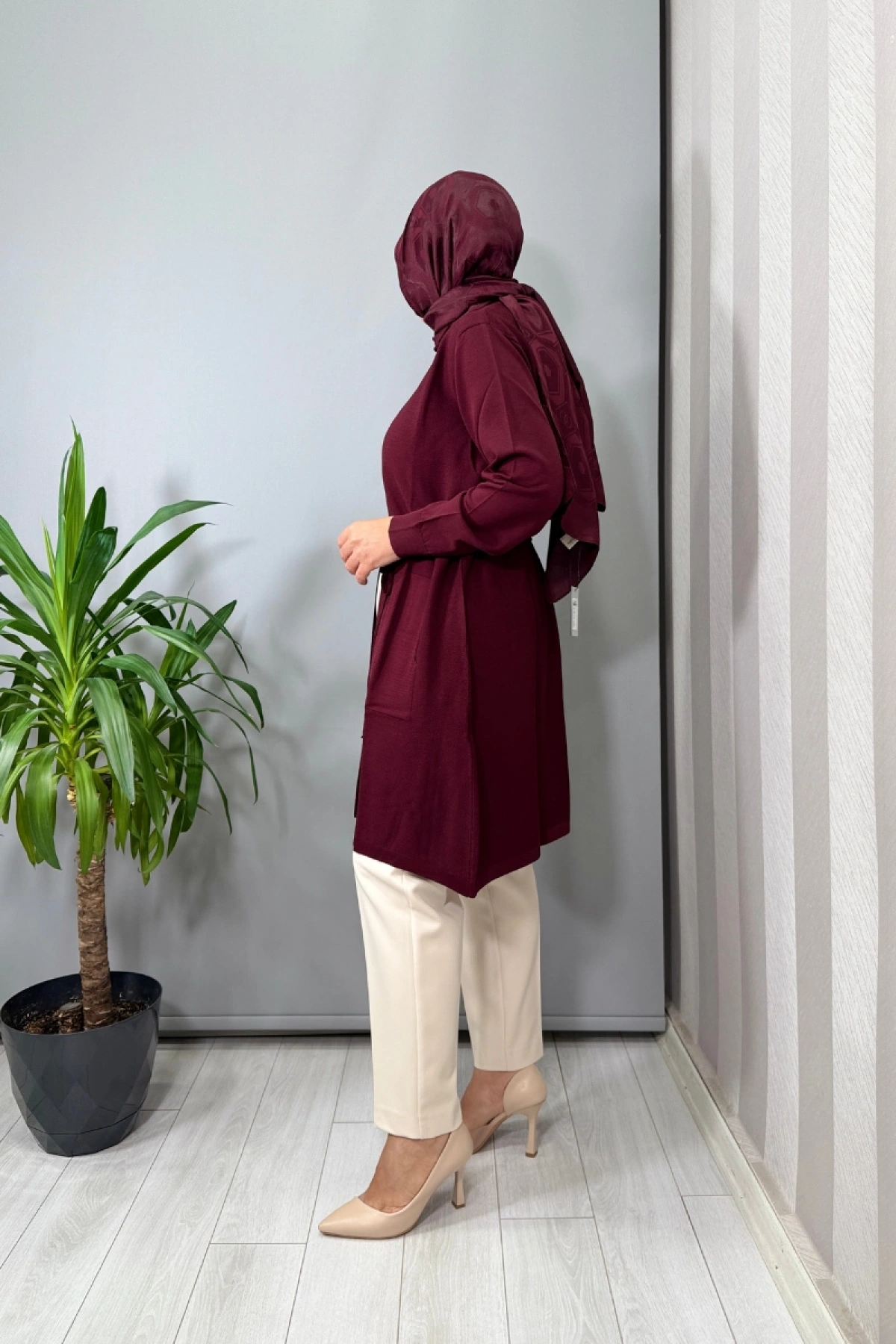 Ghisa Hırka Bordo 26KOBHRK3185