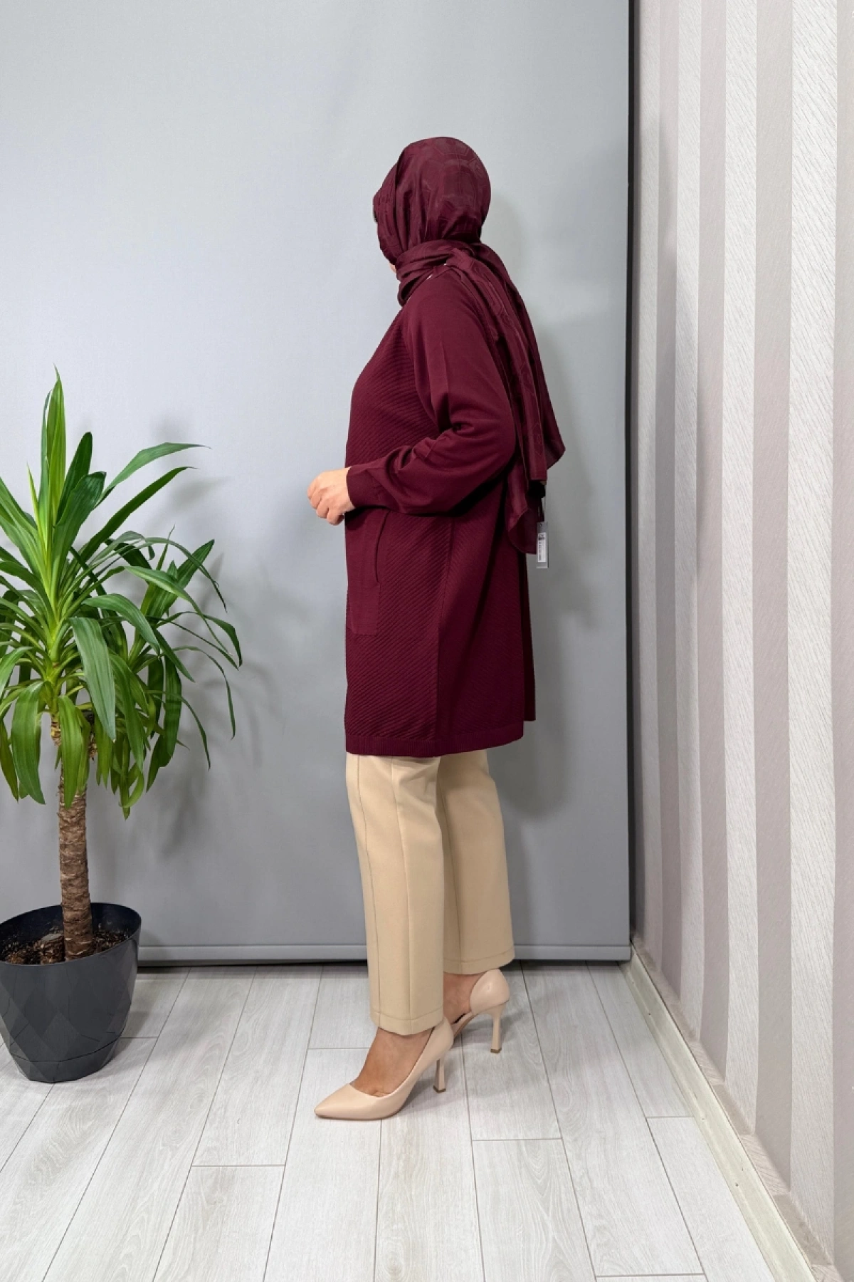 Ghisa Hırka Bordo 26KOBHRK3184