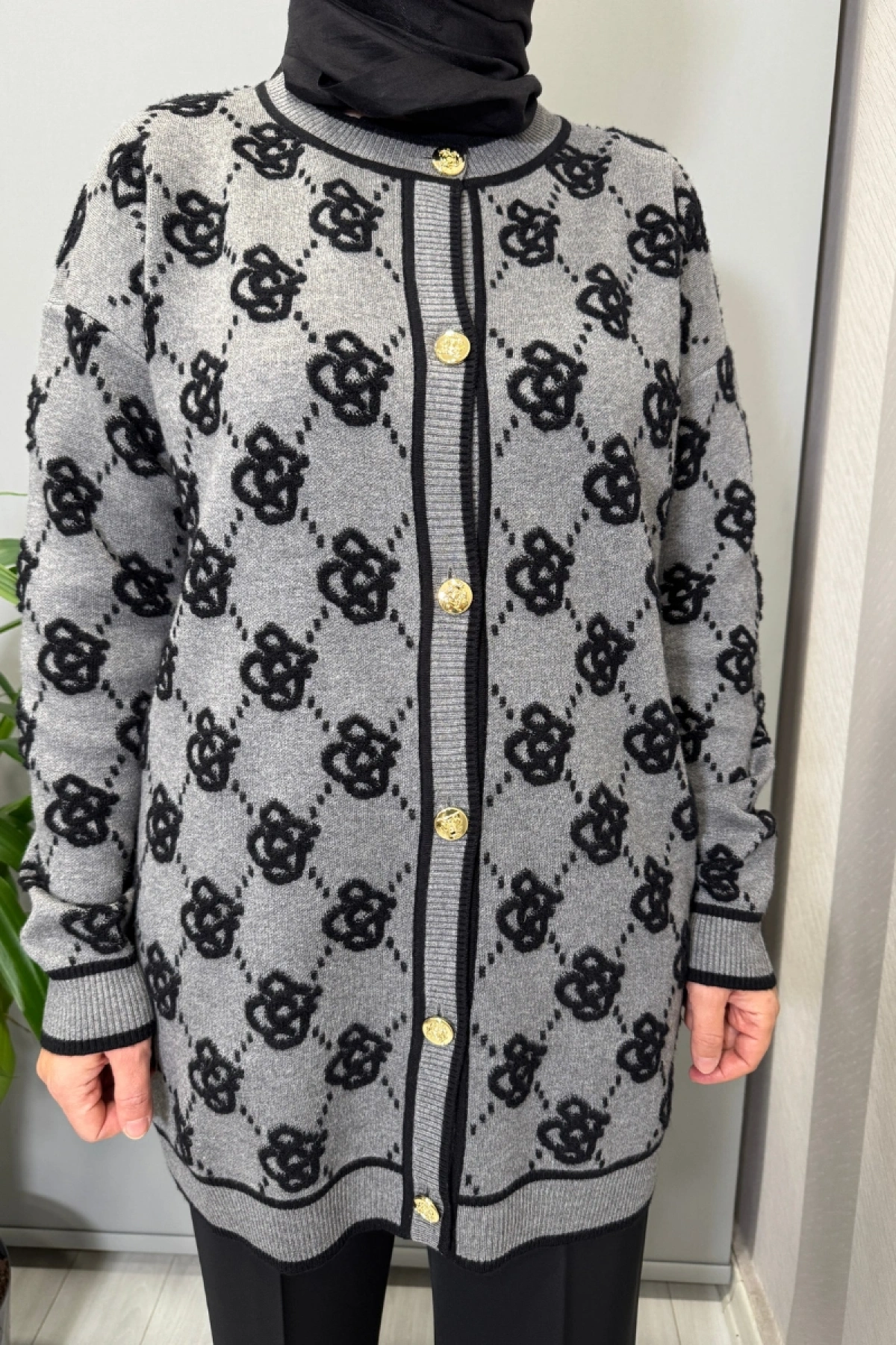 Ghisa Hırka Gri 26KOBCKT3348