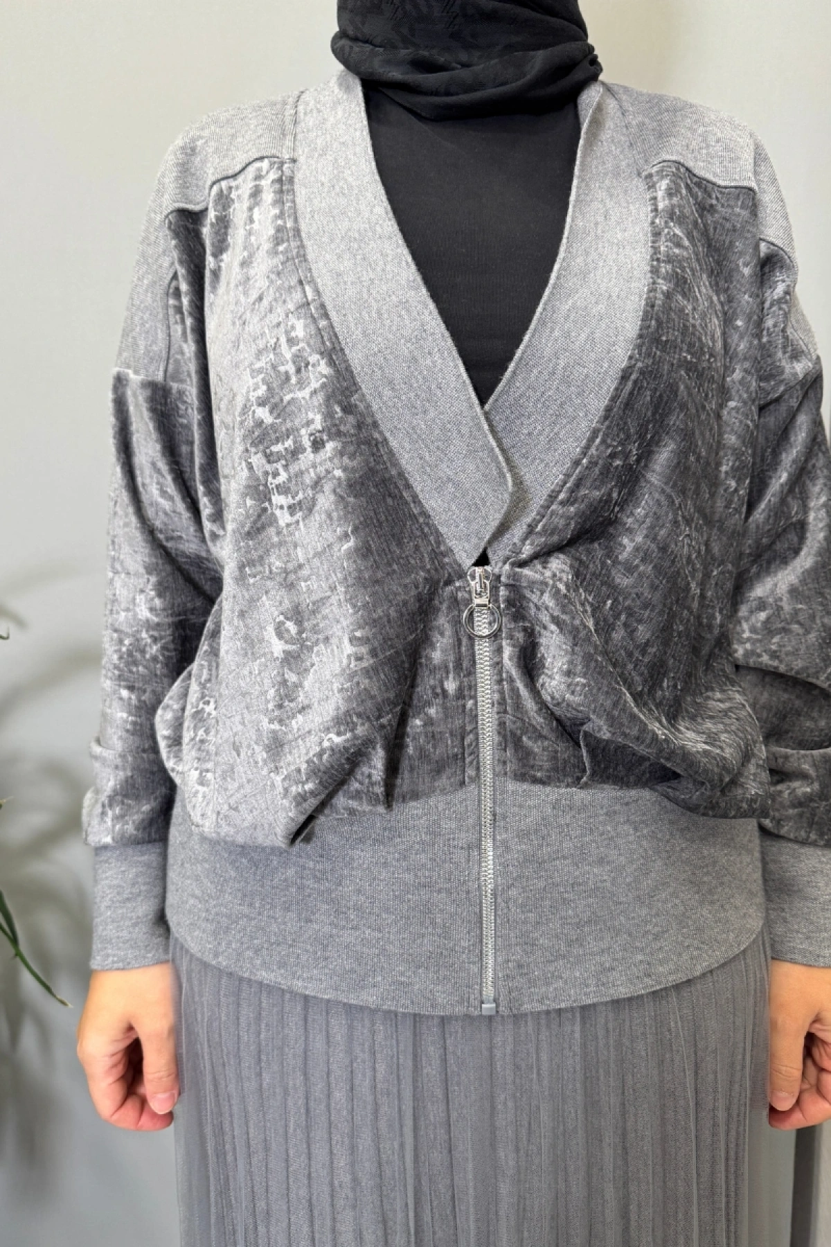 Ghisa Hırka Gri 26KÖRHRK3353