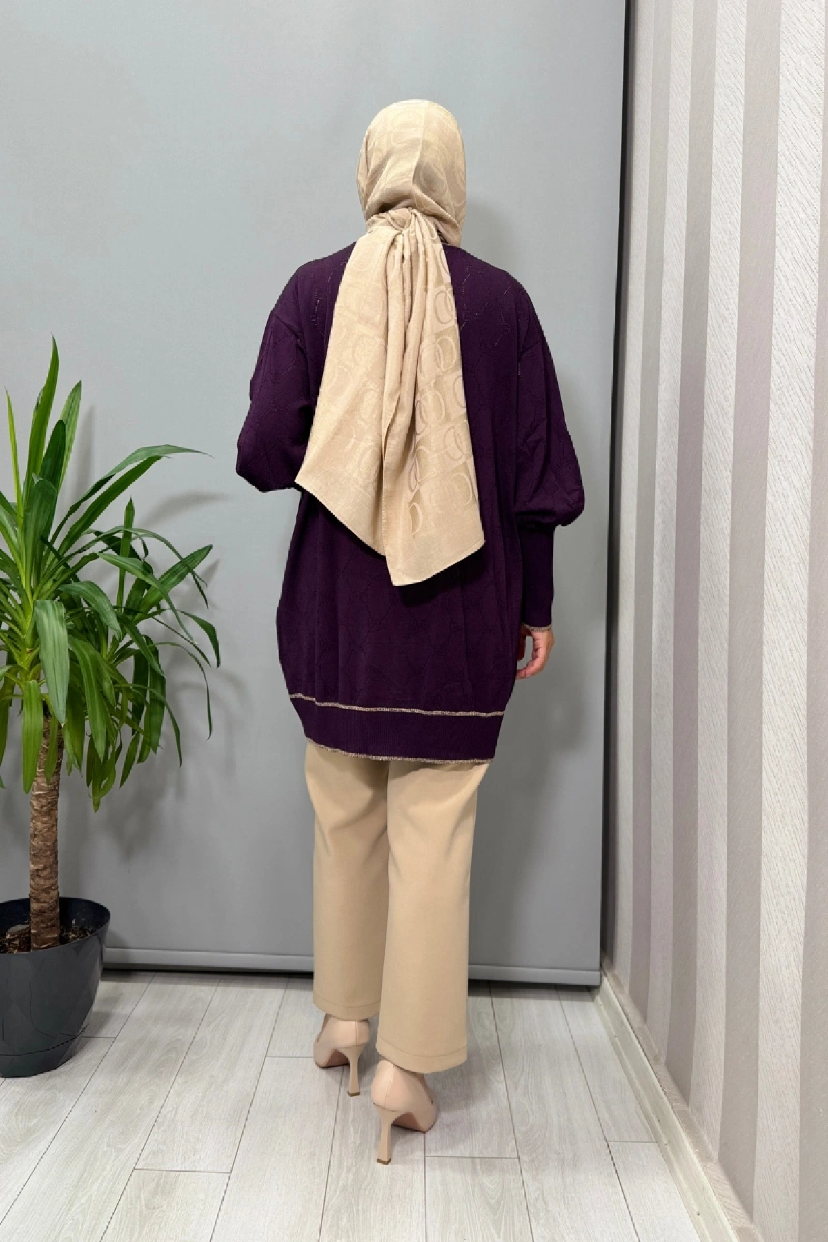 Ghisa Hırka Mor 26KOBHRK3166