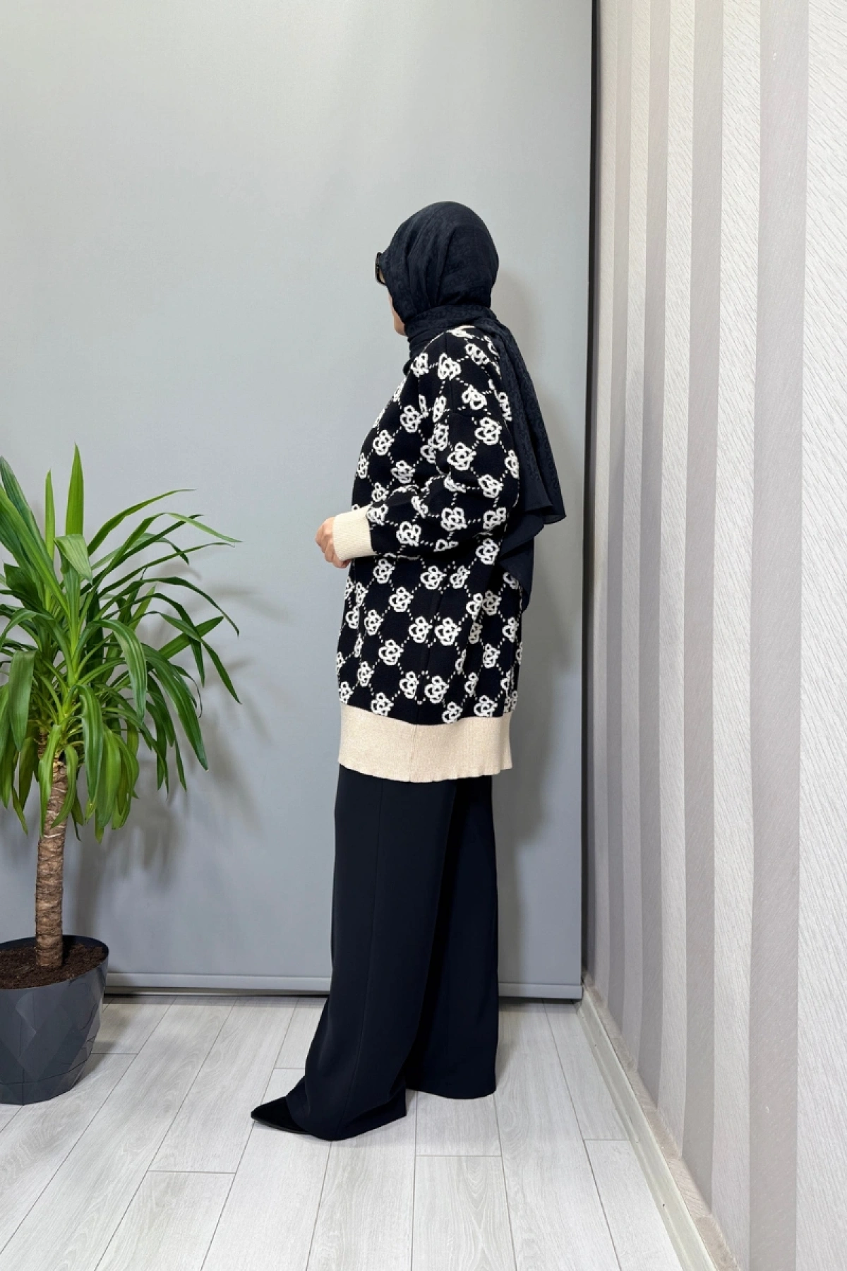 Ghisa Hırka Siyah-Taş 26KOBHRK3347