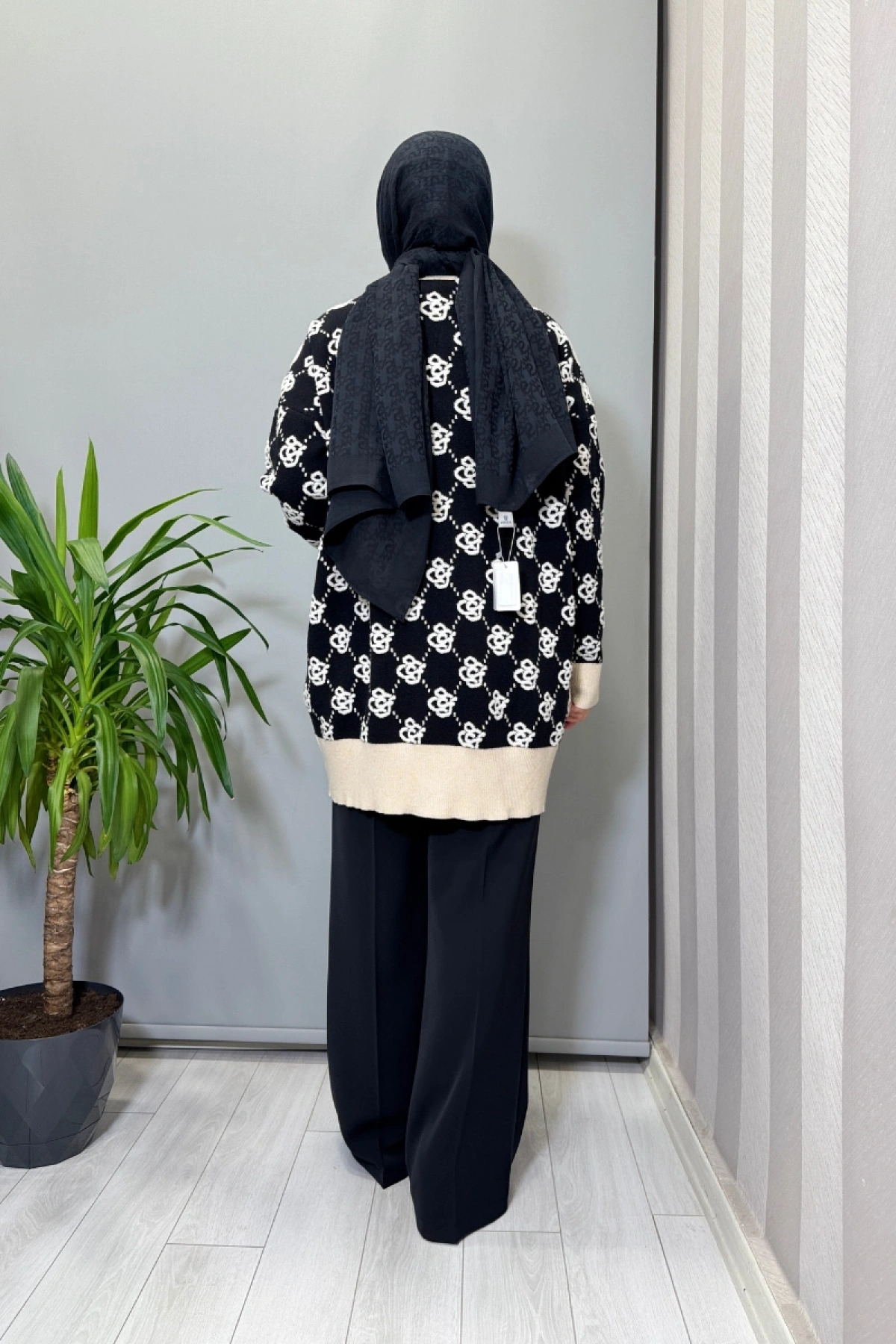 Ghisa Hırka Siyah-Taş 26KOBHRK3347